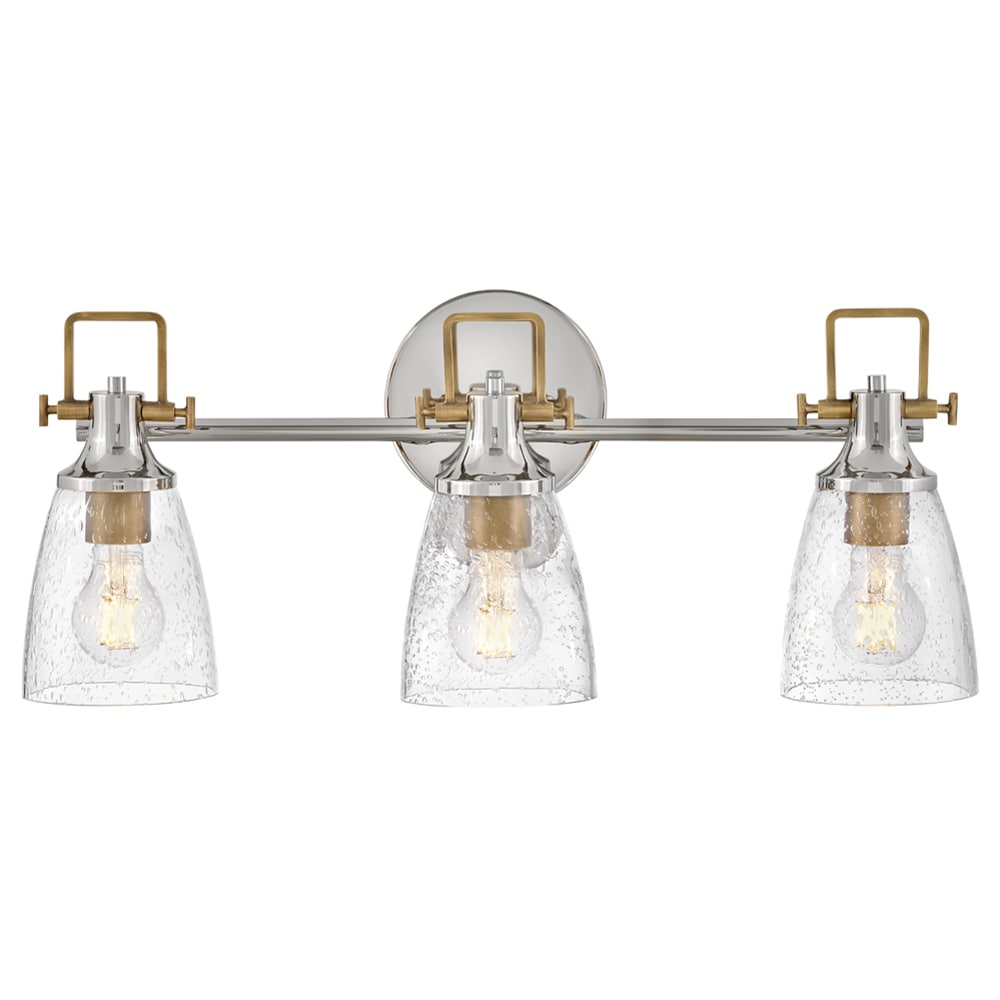 Hinkley 51273PN Easton 24-in 3 -Light Polished Nickel Industrial Vanity light