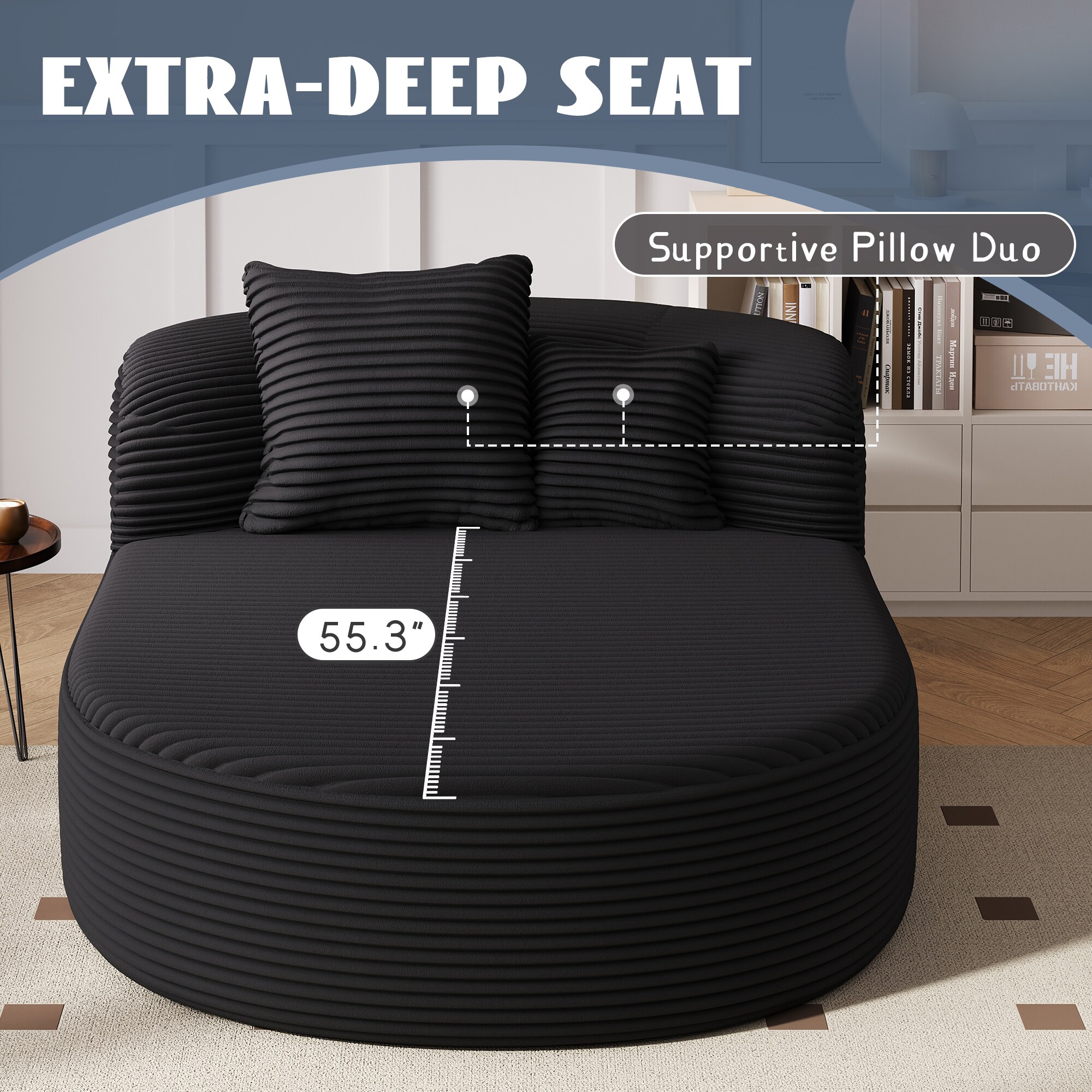 ModernLuxe L3P-N719P329129B Sofas-Loveseats - View #4
