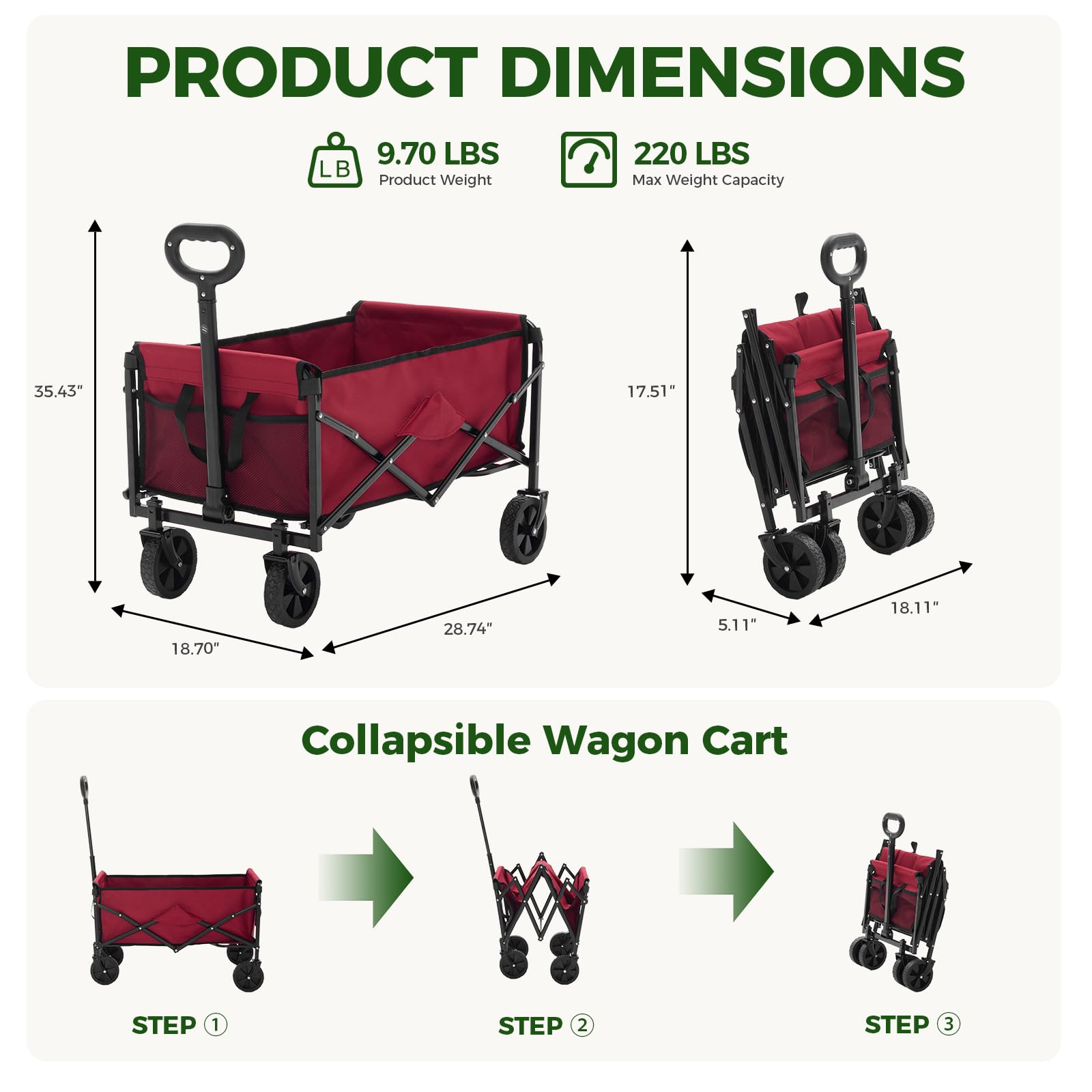 Haysky LSRY-22CZ-5RD Yard-Carts - View #3