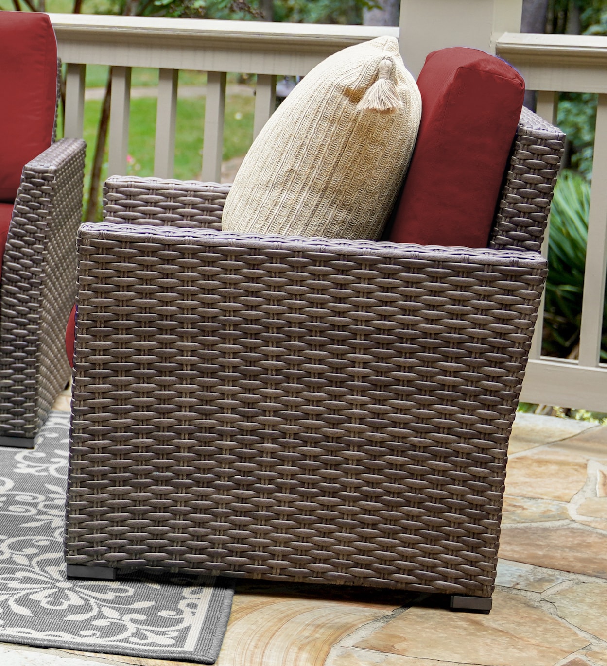 Leisure Made 844019-RED Patio-Conversation-Sets - View #4