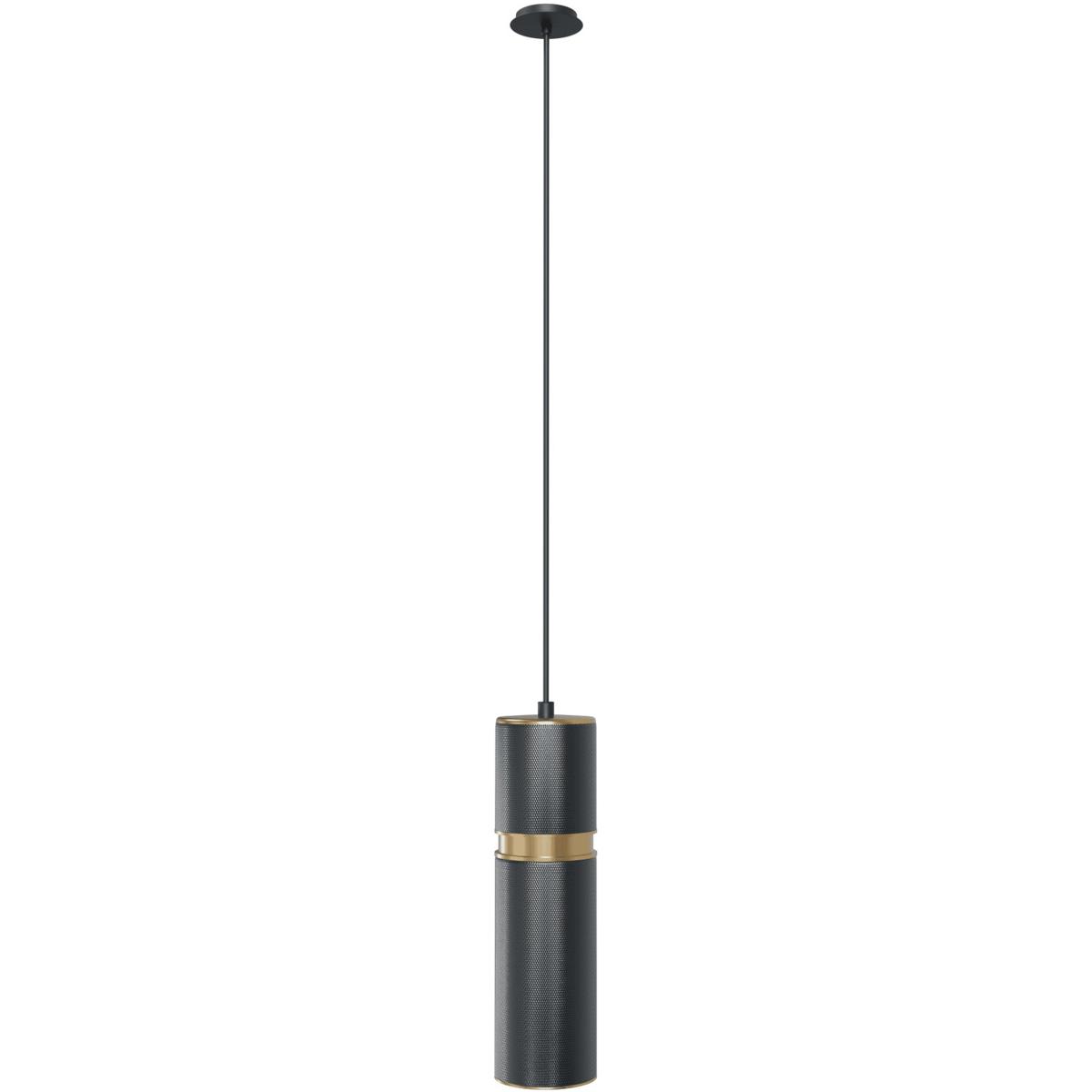 Avenue Lighting  HF1074-DGY Cicada LED 3 inch Knurled Dark Grey with Brass Pendant Ceiling Light