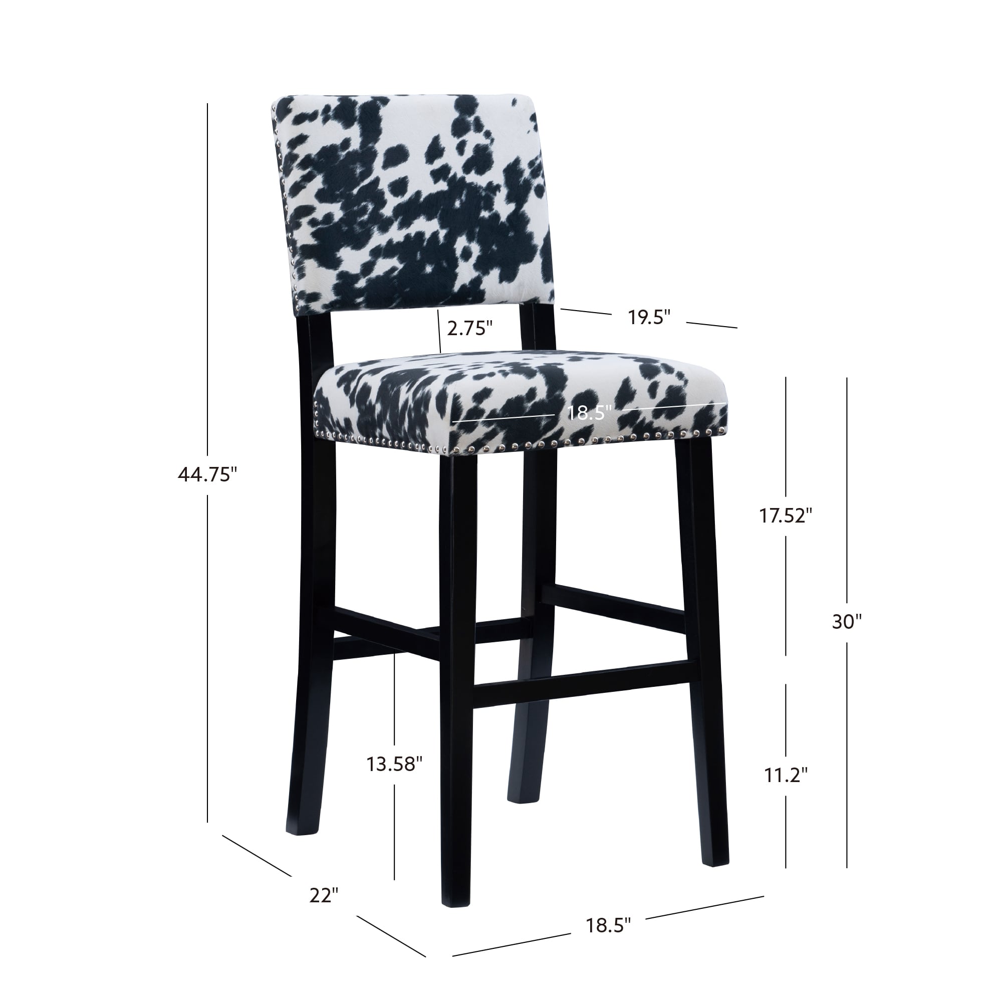 Linon BS041COW01U stools - View #8