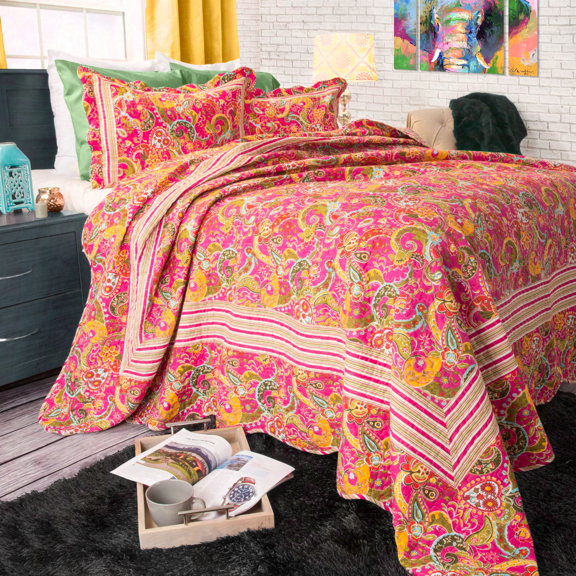 paisley print quilts