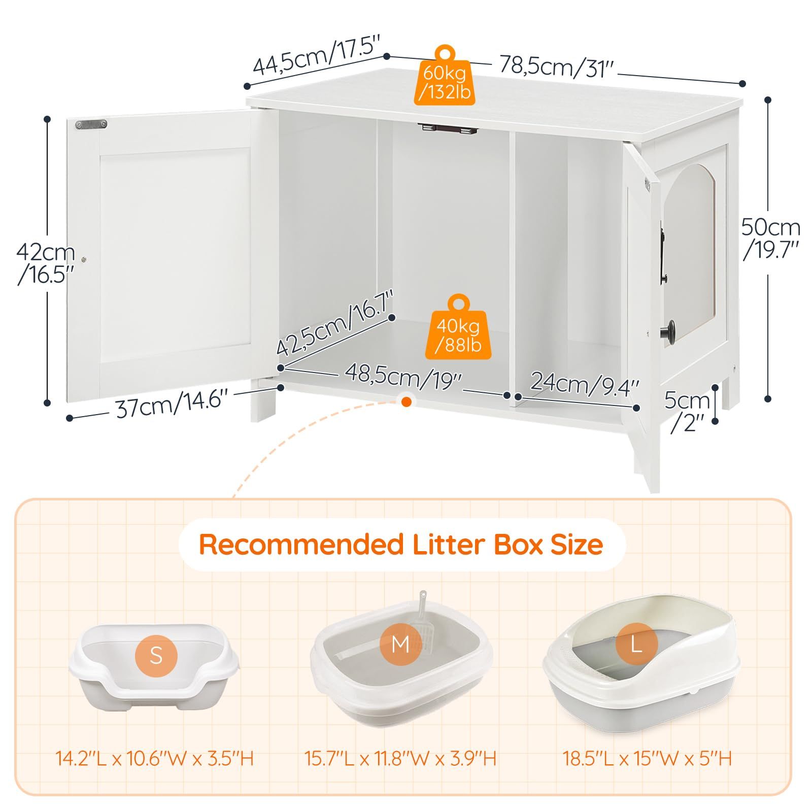Slickblue D-HO-2G10WM30TW Litter-Boxes - View #6