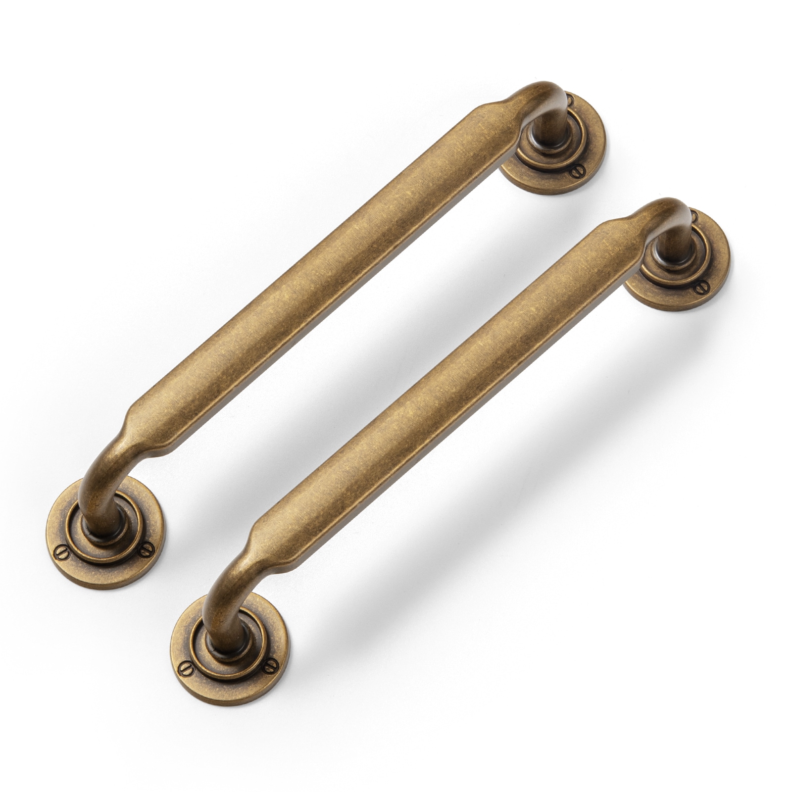 Miaokesen 2202GT-128-Q25 5-1/16-in , 128mm Center to Center Antique Brass Novelty Bar 6 -Pack
