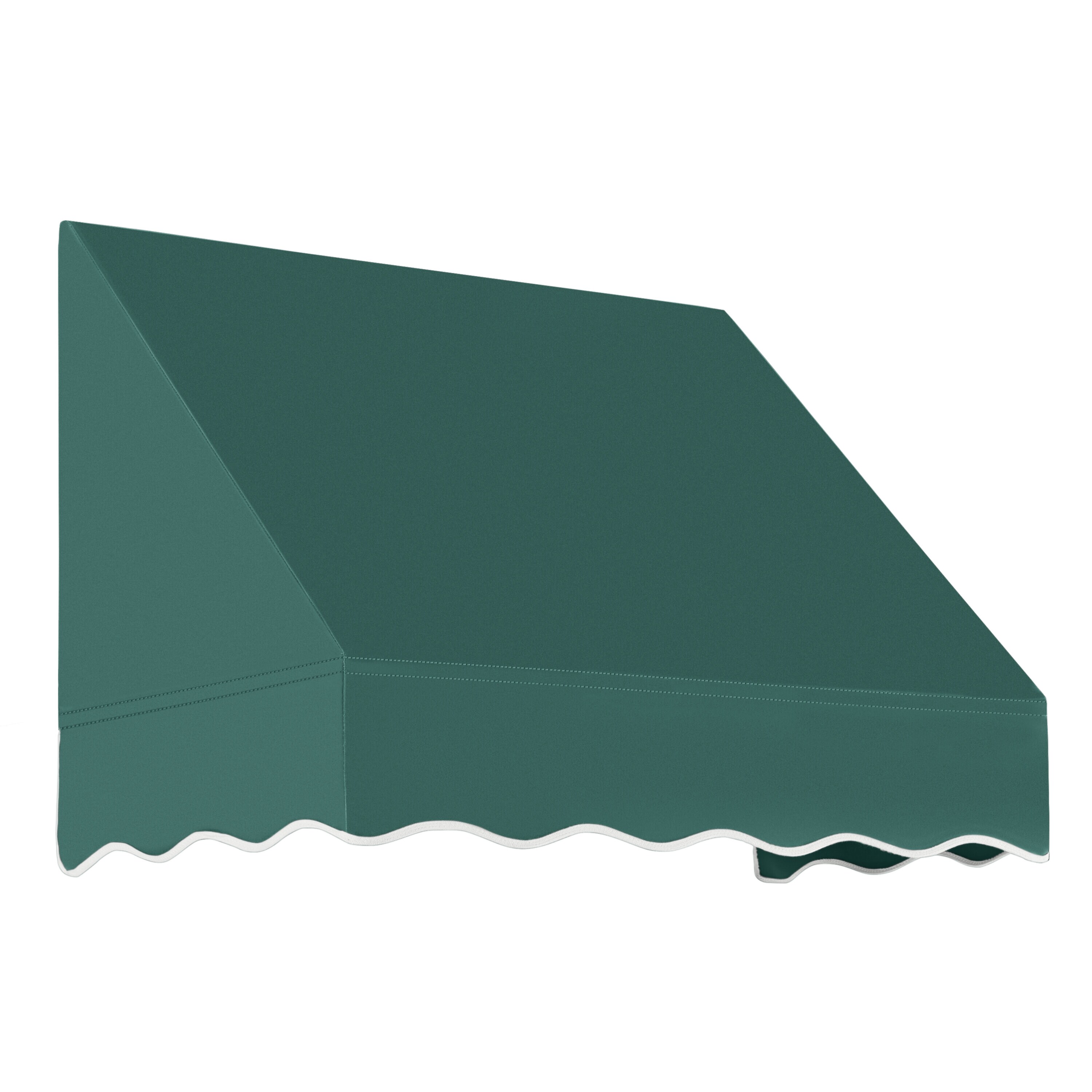 Awntech EF1836-L-3F San Francisco 40.5-in Wide x 36-in Projection x 18-in Height Fabric Forest Solid Fixed Window/Door Awning