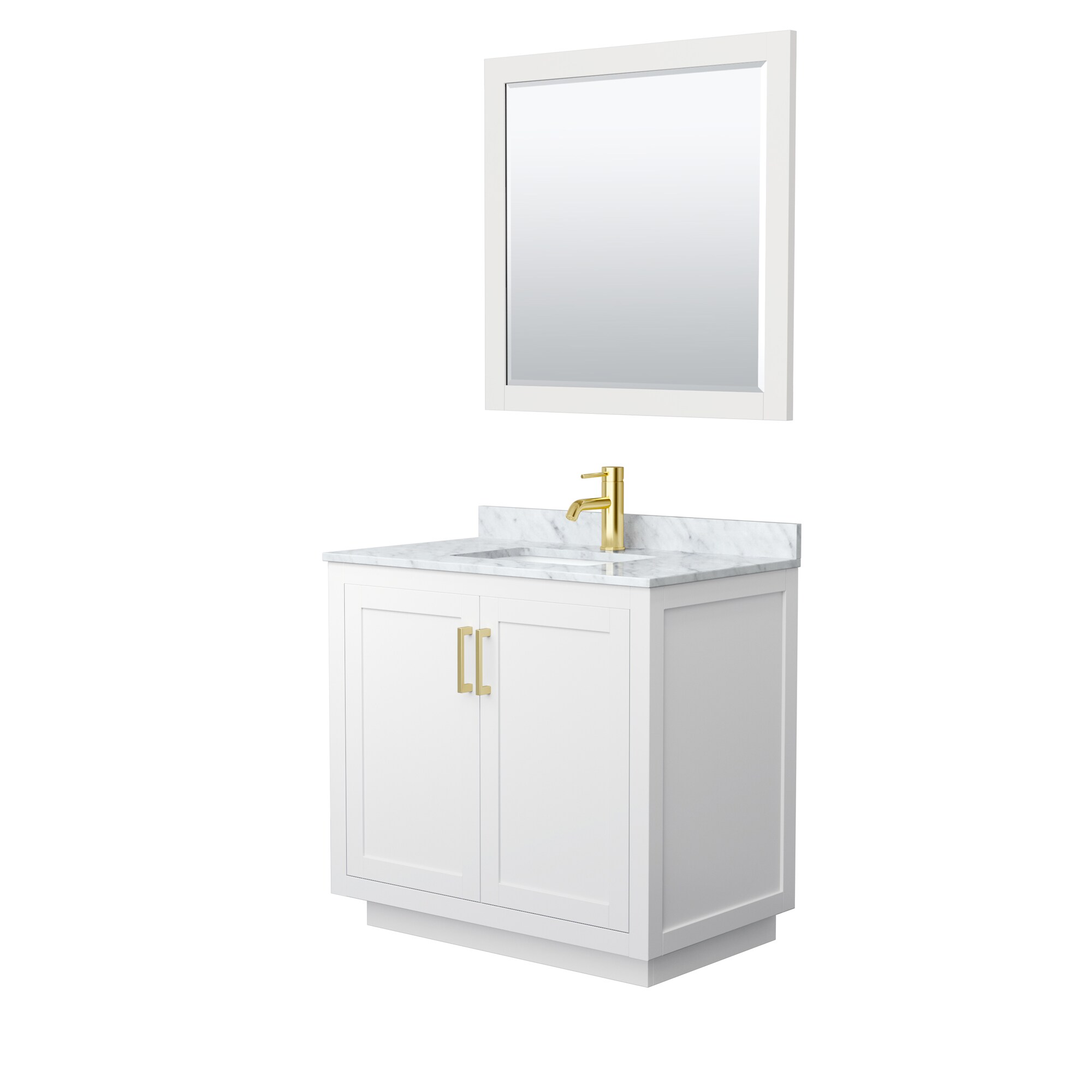 Wyndham Collection WCF292936SWGCMUNSM34 Bath-Vanity-Combo - View #2