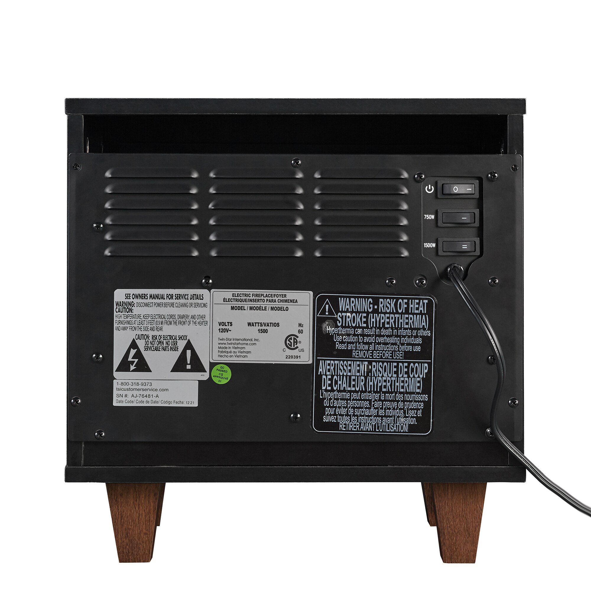 Duraflame DFS-22004-TPB01 Portable-Electric-Heat - View #9