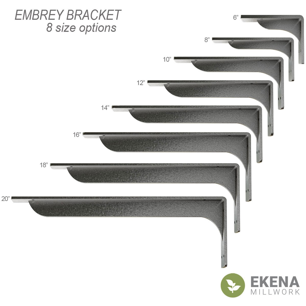 Ekena Millwork BKTM02X06X03EBSS Mending-Plates-Brackets-Braces - View #11