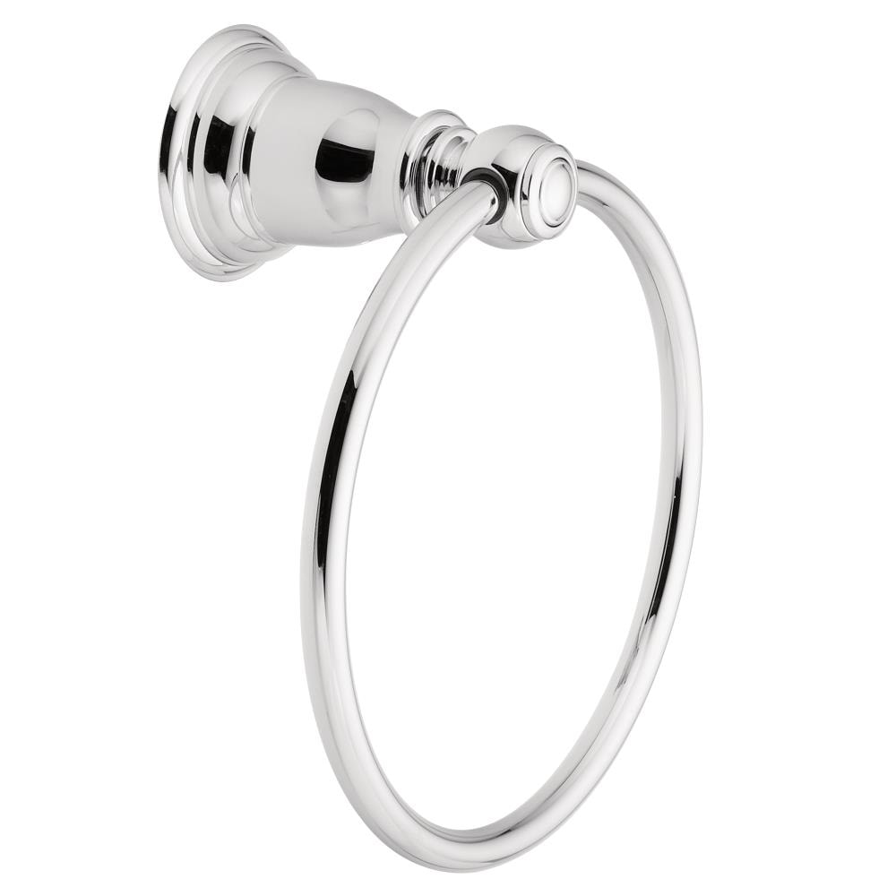Moen YB5486CH Kingsley Chrome Wall mount Single Towel Ring