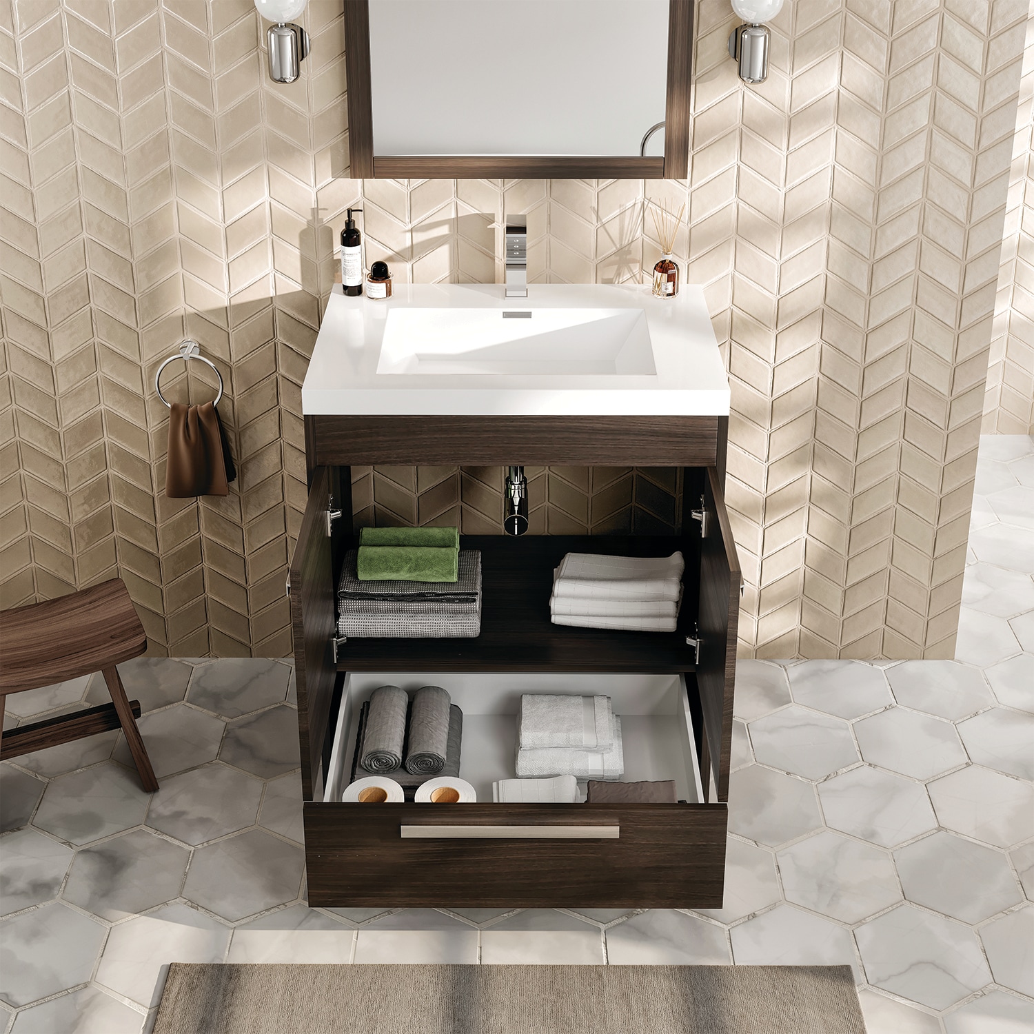 Eviva EVVN600-8-24GOK Bath-Vanity-Combo - View #3