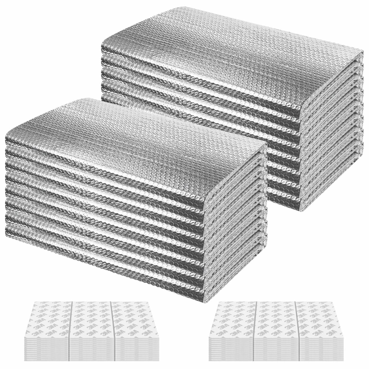 Aoibox  16 Panel Garage Door Insulation Kit with Double Bubble Reflective Aluminum Foil 0 24 in Thick 20 5 x 54