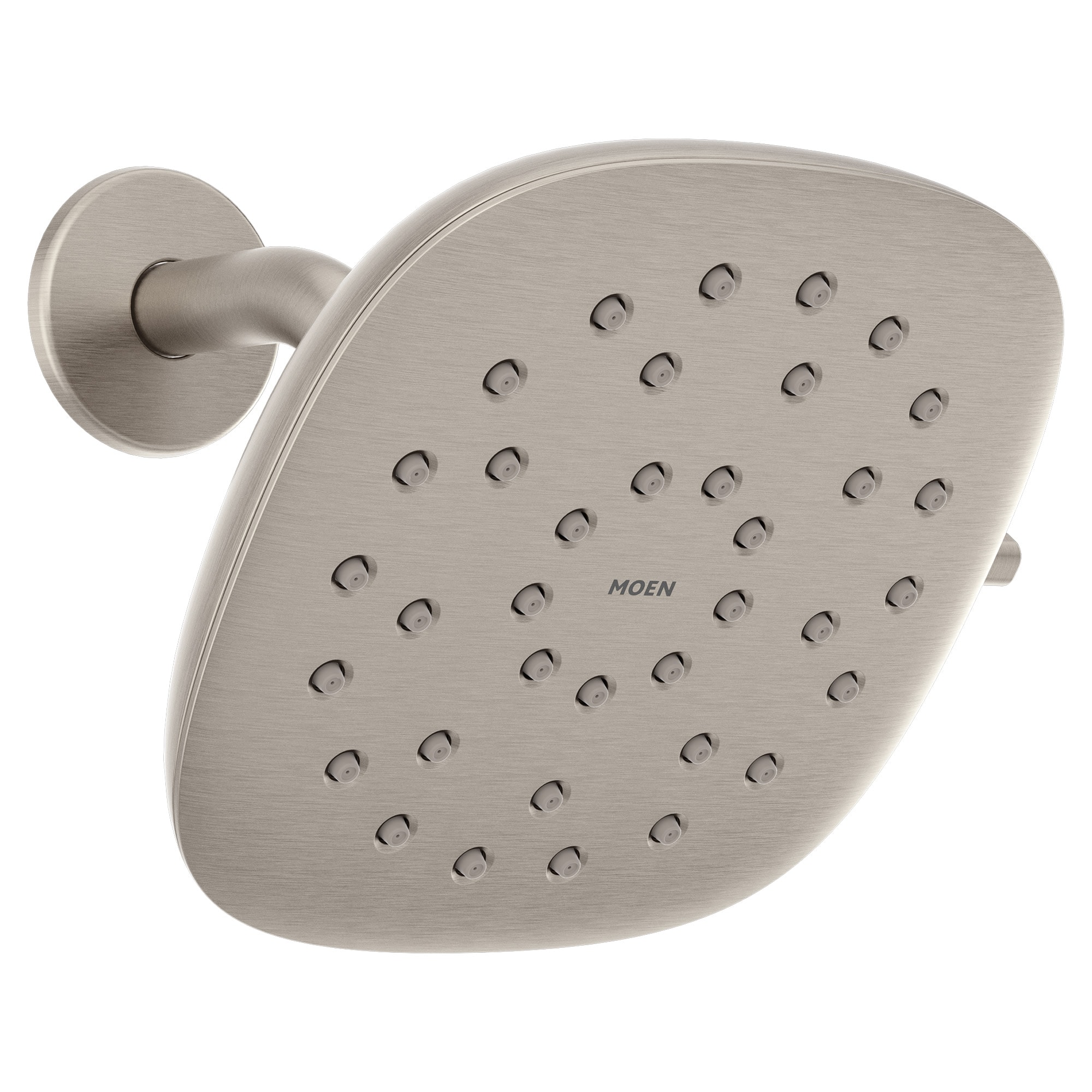 Moen 220R4EPSRN Verso 8.0 -Spray Spot Resist Brushed Nickel 7-in Square Fixed Rain Shower Head 1.75 GPM