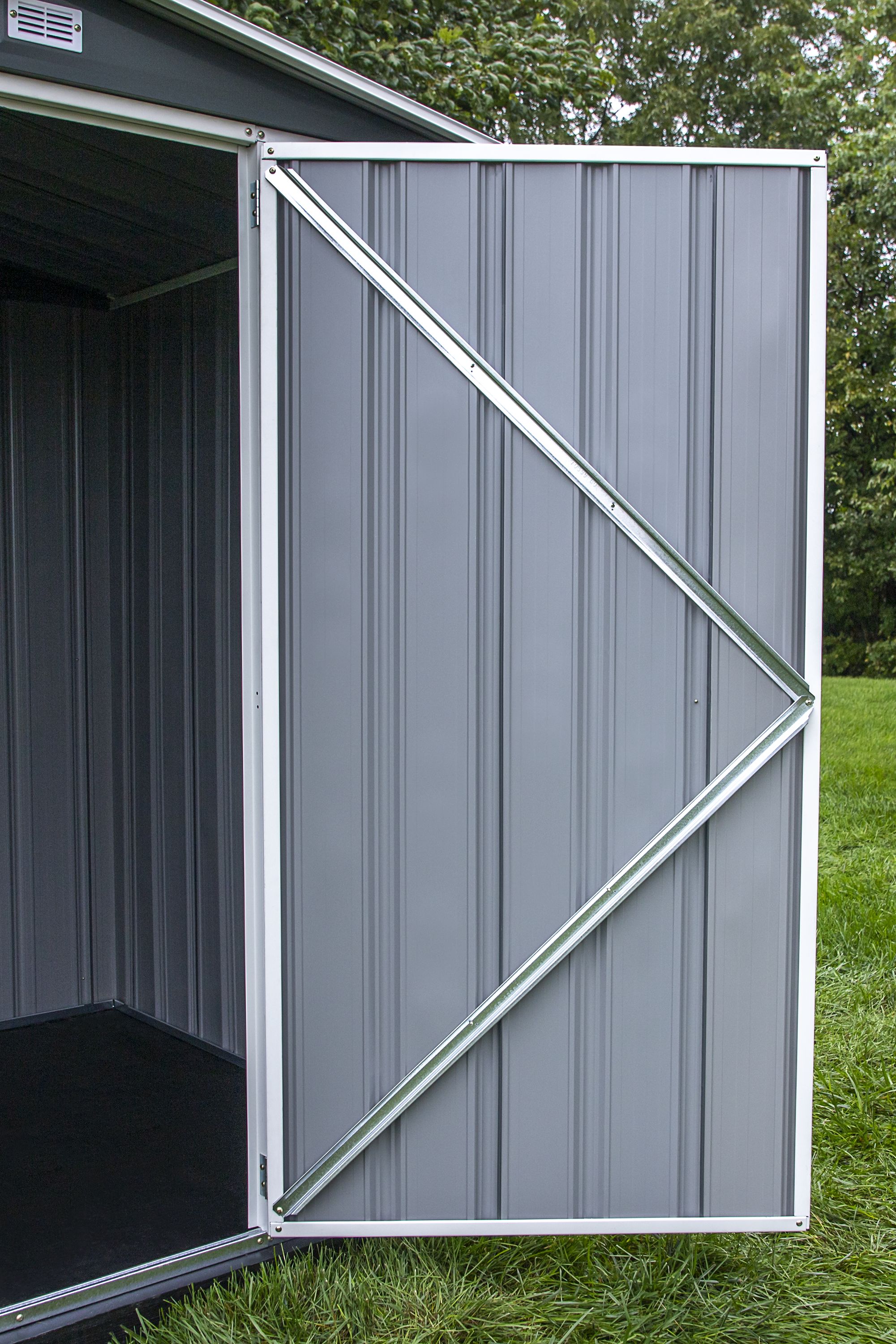 Arrow 6-ft x 5-ft Spacemaker Galvanized Steel Storage Shed in the Metal ...