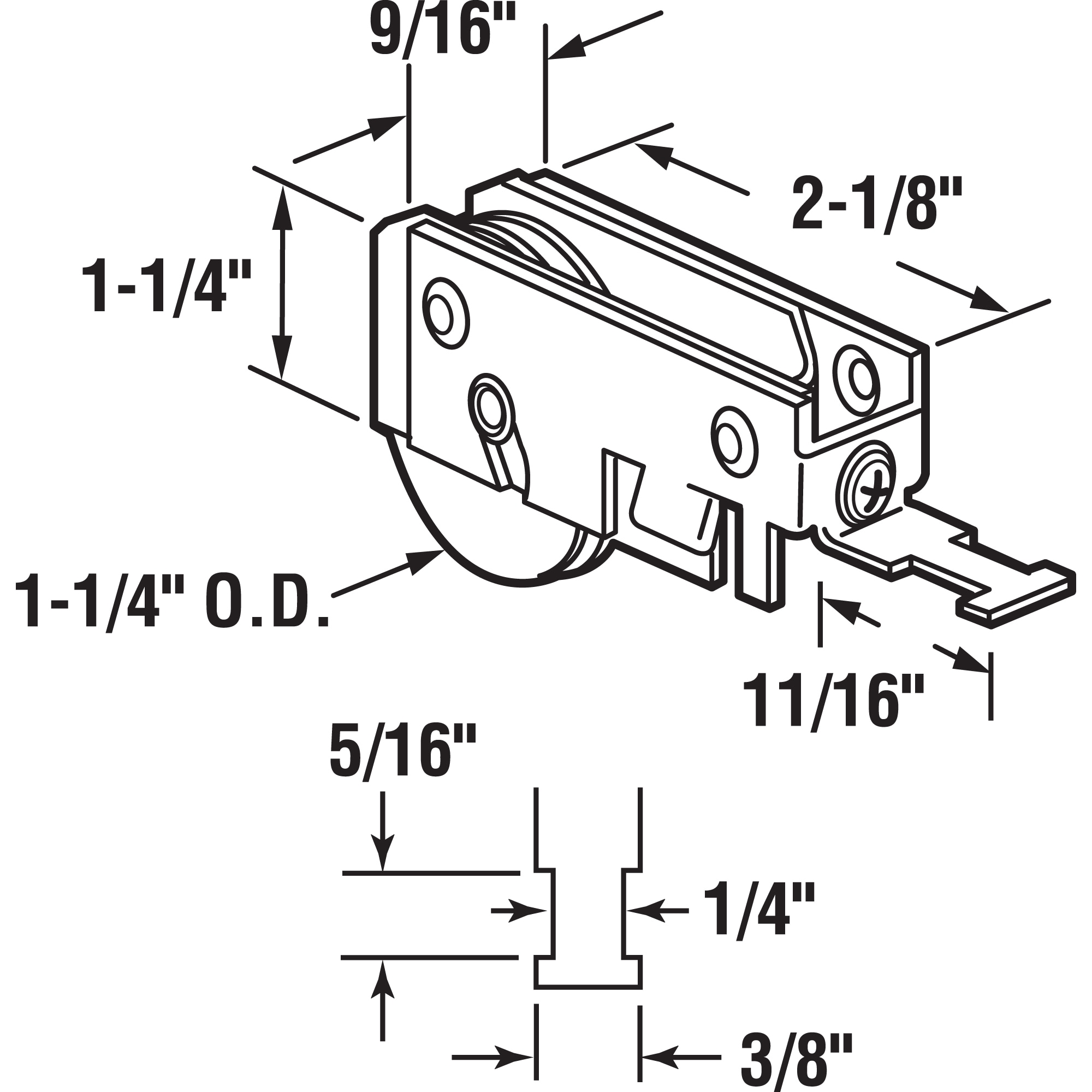Prime-Line N 6965 Sliding-Closet-Door-Rollers - View #2