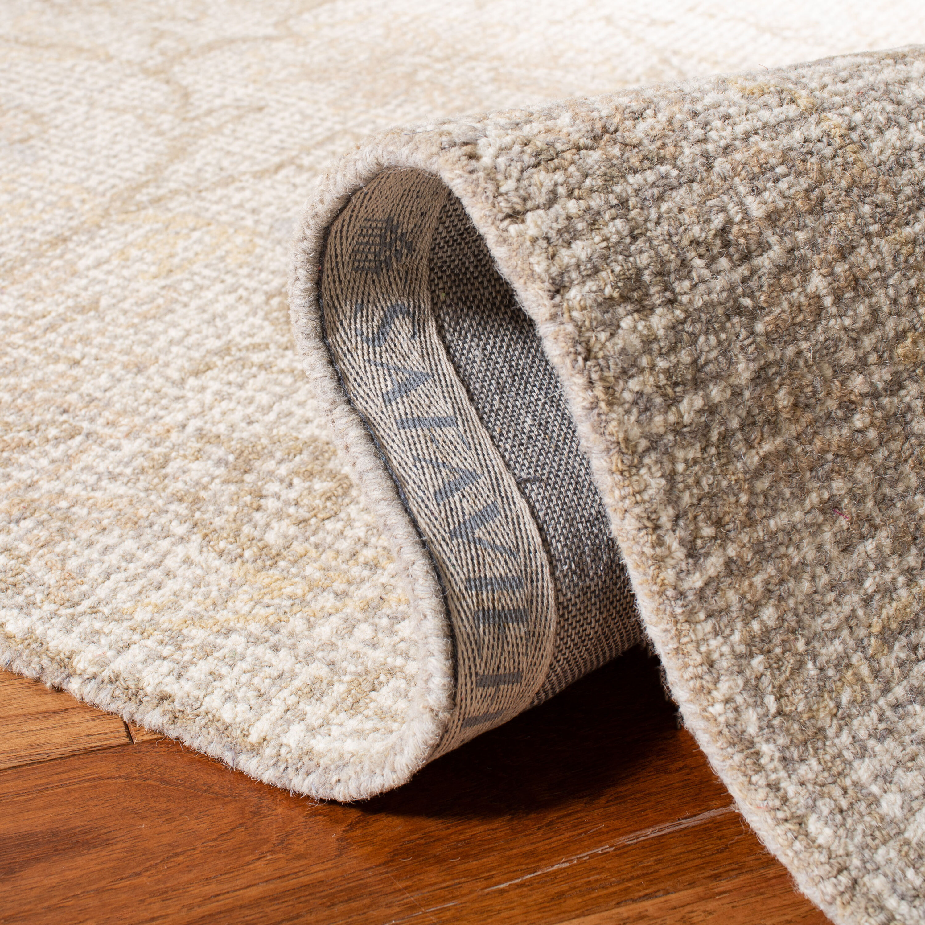 Gray Abstract Hand-Tufted Wool 8' x 10' Area Rug