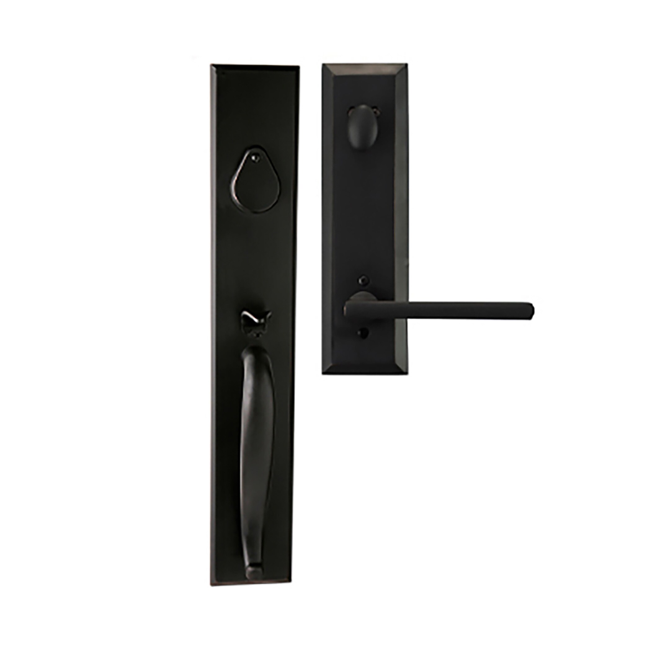 Delaney Hardware BV980005939L Bravura Matte Black Exterior Single-cylinder deadbolt Keyed entry door knob Single pack