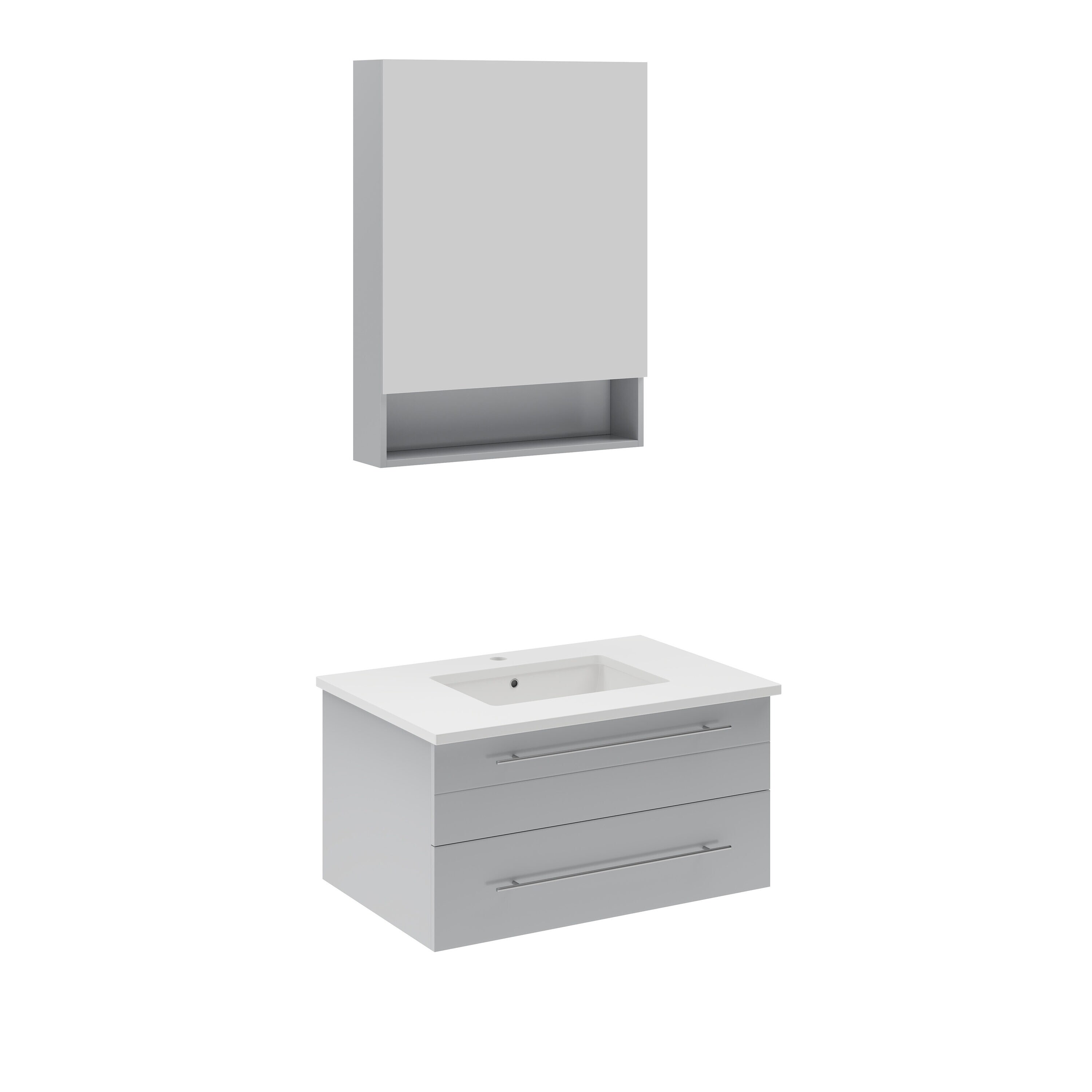 Fresca FVN6130GR-UNS Bath-Vanity-Combo - View #2