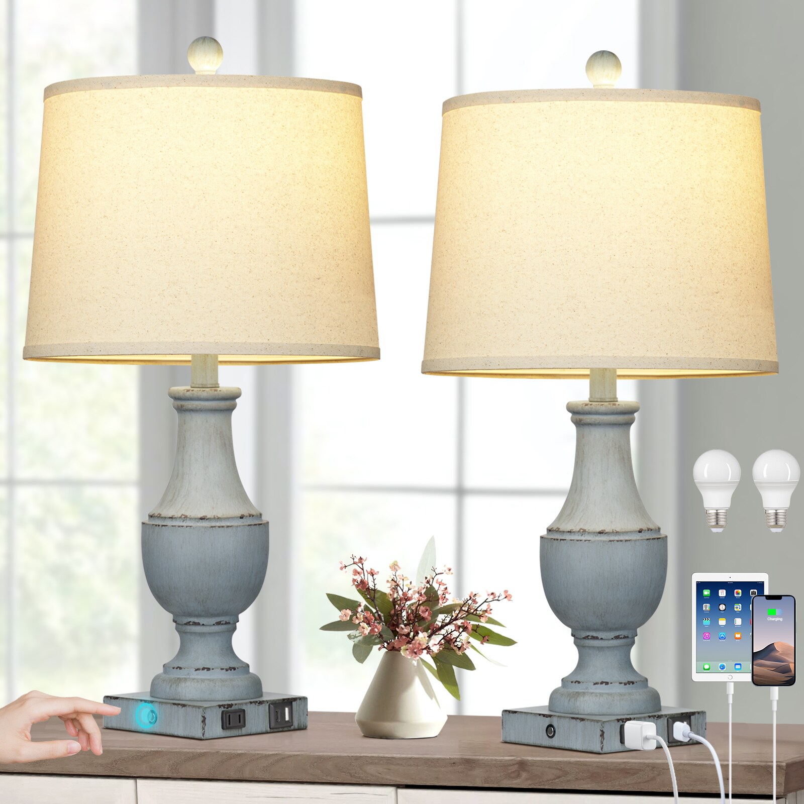 UrFurnishings TD-274 Table-Lamps - View #3