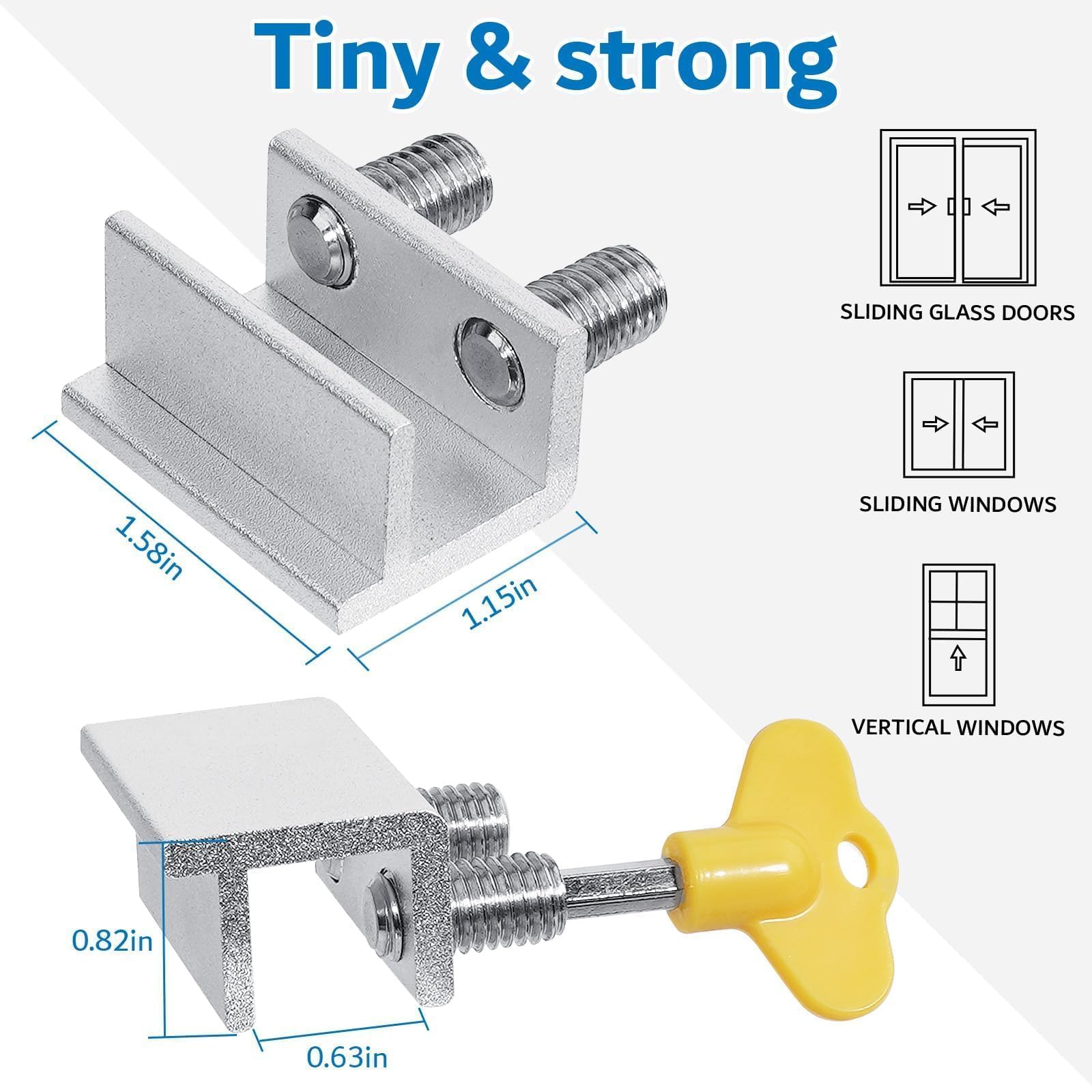 Linder Group Inc L3BS3RZX Horizontal-Sliding-Window-Sash-Locks - View #5