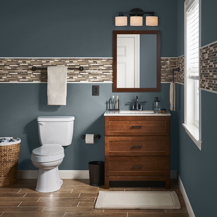 allen + roth Merington 21.5-in 3-Light Aged Bronze Transitional Vanity ...