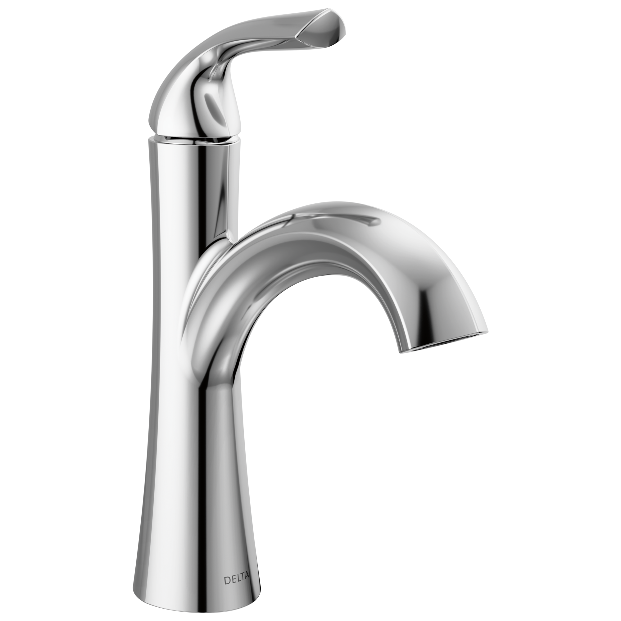 Delta 15847LF Eldren Chrome Single Hole 1-handle WaterSense Bathroom Sink Faucet with Drain and Deck Plate