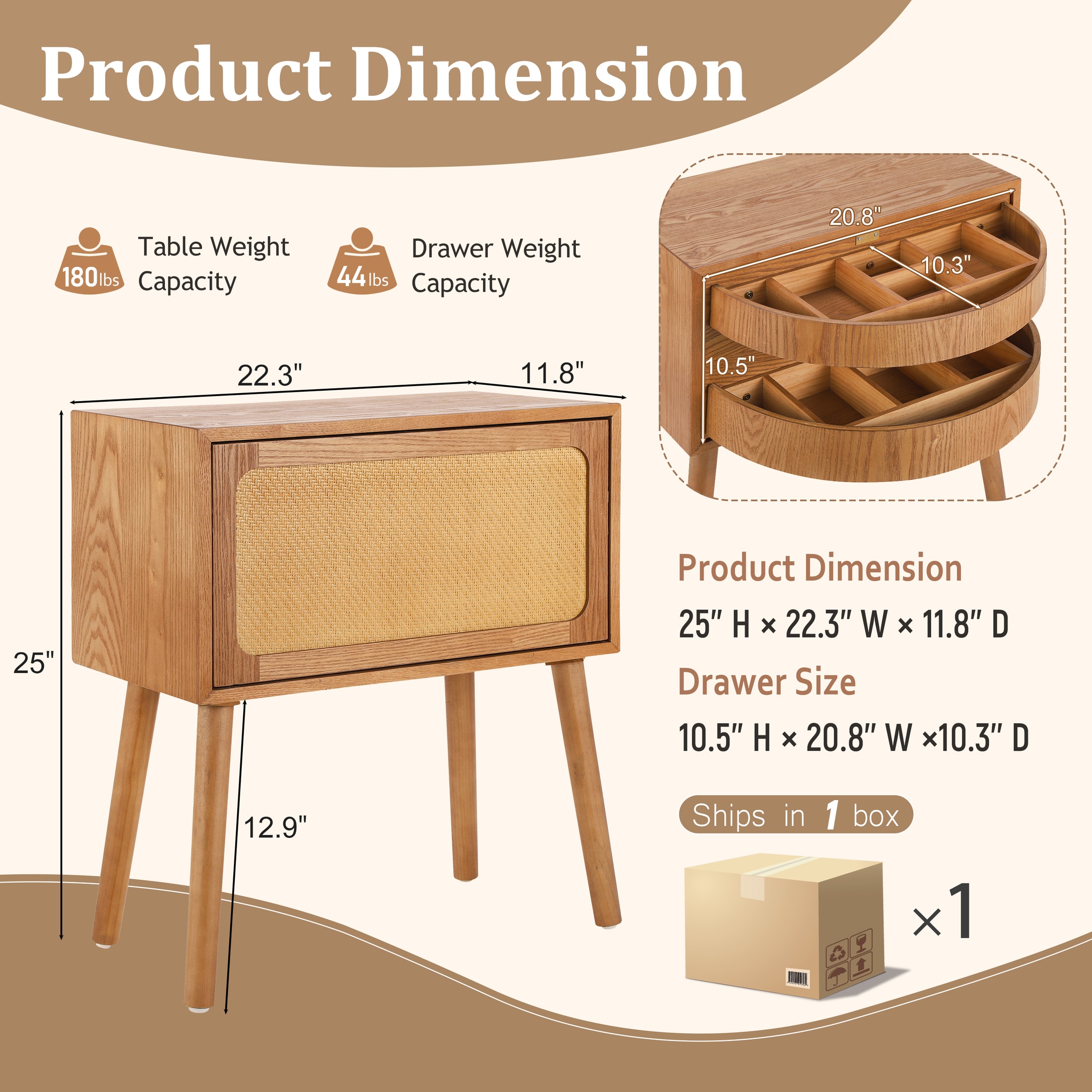 Christopher Knight Home 344336 nightstands - View #3