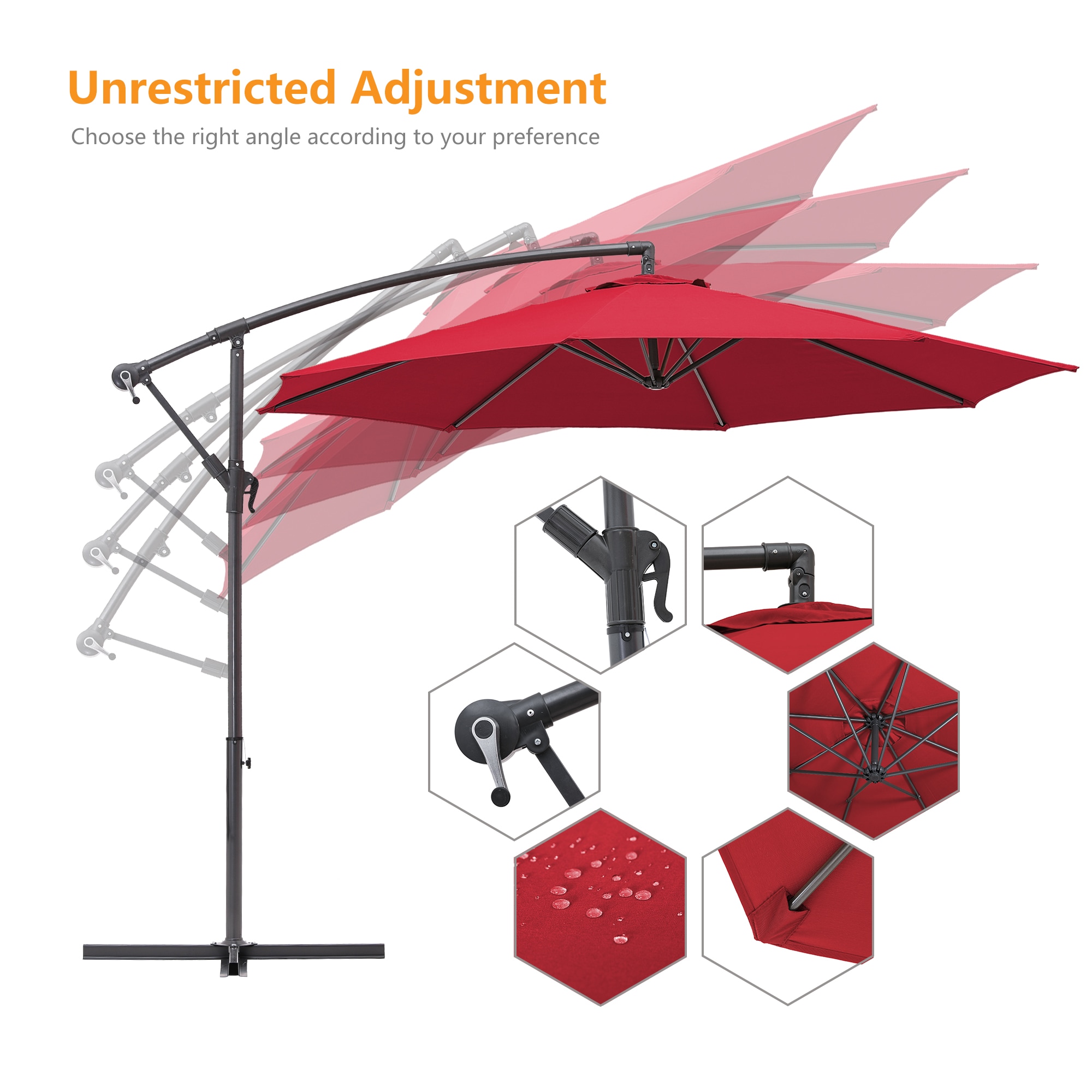 Clihome CH-H4-R Umbrellas-2 - View #8