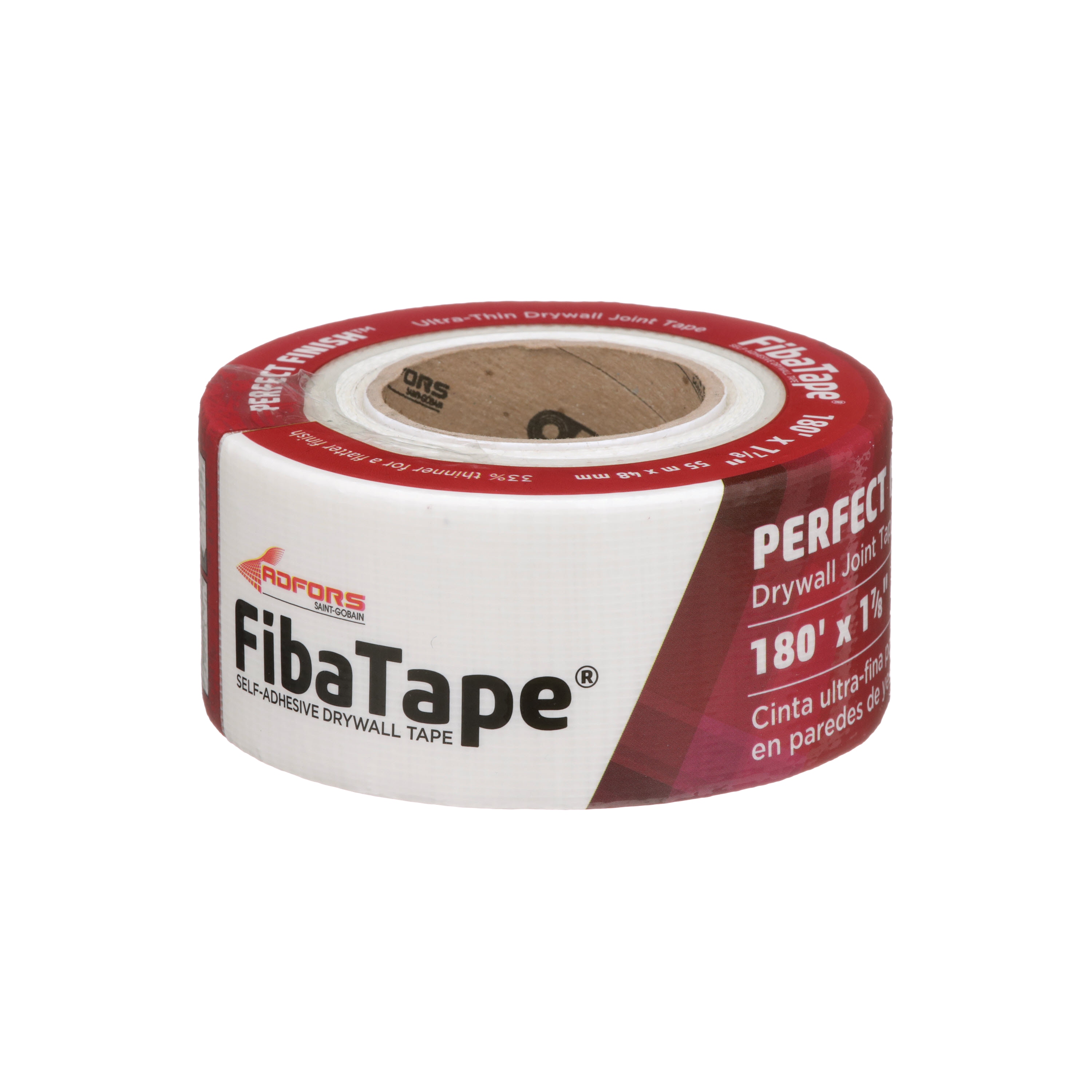2 Rolls of FibaTape Ultra Thin Drywall Joint Tape White Self Adhesive FDW8725-U 