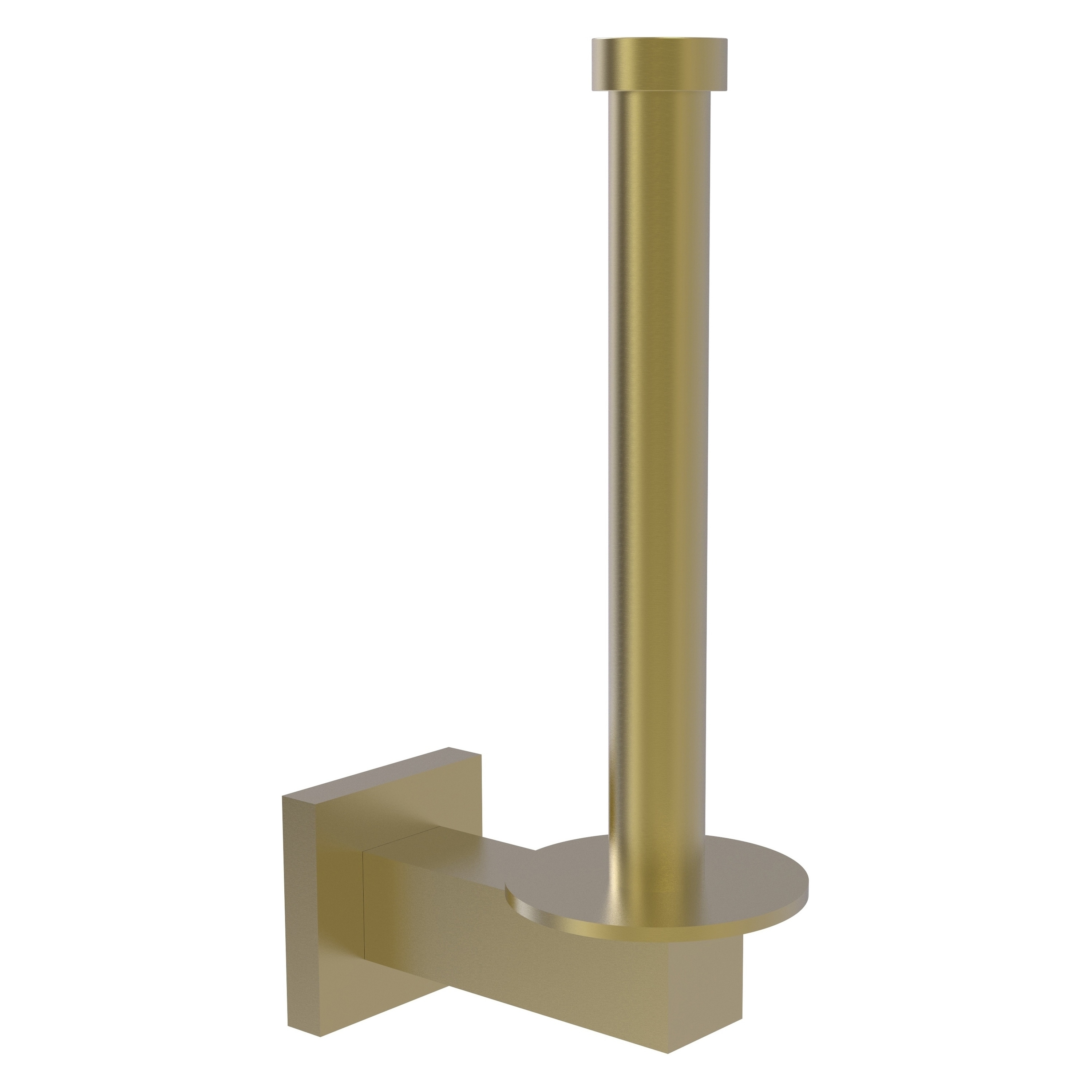 Allied Brass MT-24U-SBR Montero Satin Brass Wall mount Single post Toilet Paper Holder 1 -Rolls