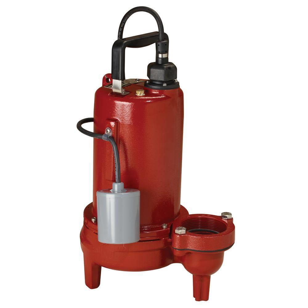 Liberty Pumps - 3/4 HP Sewage Pump 1 PH 115V 10.ft Cord 2-in. Discharge Auto
