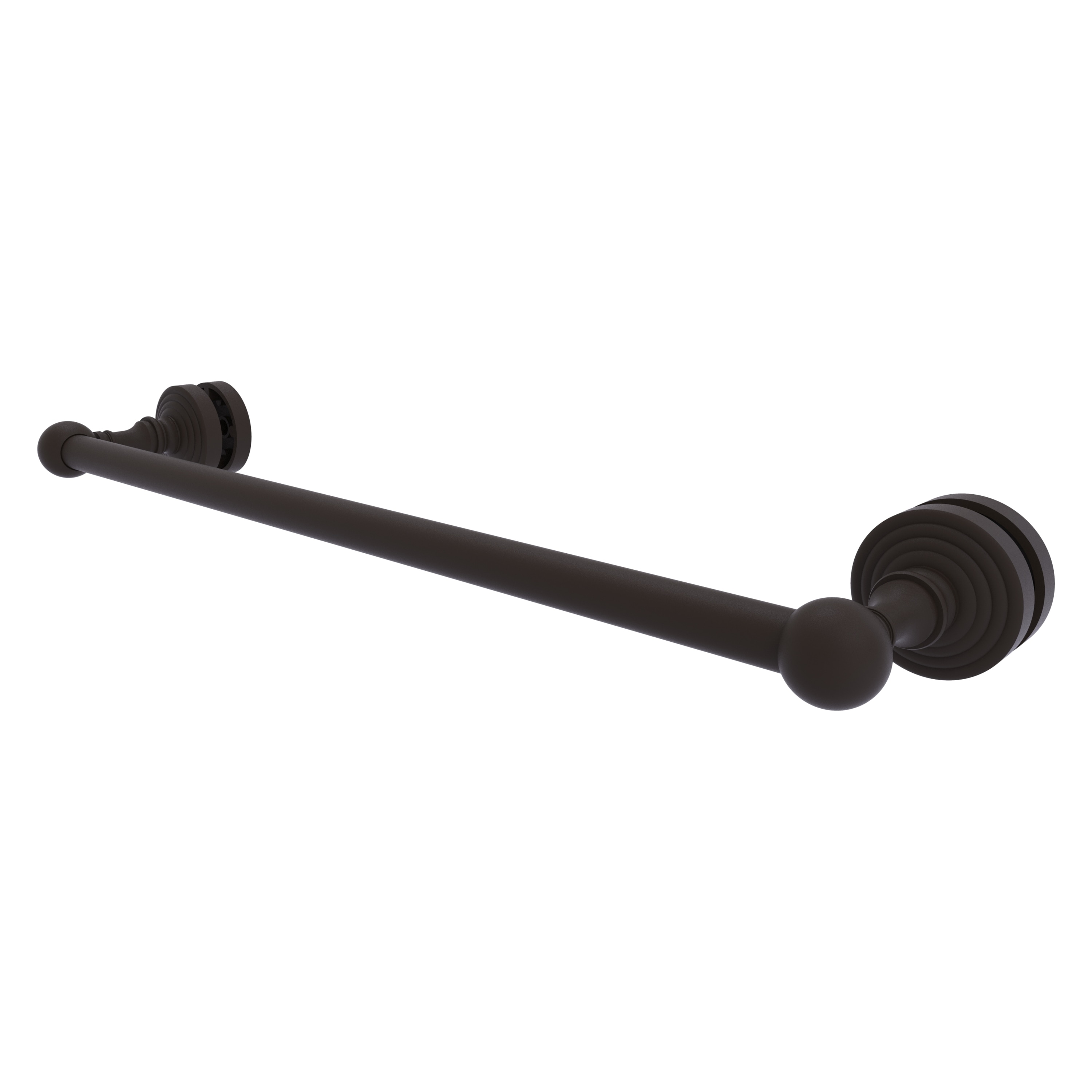 Allied Brass WP-41-SM-18-ORB Waverly Place 18-in Oil-rubbed bronze Wall mount Single Towel Bar