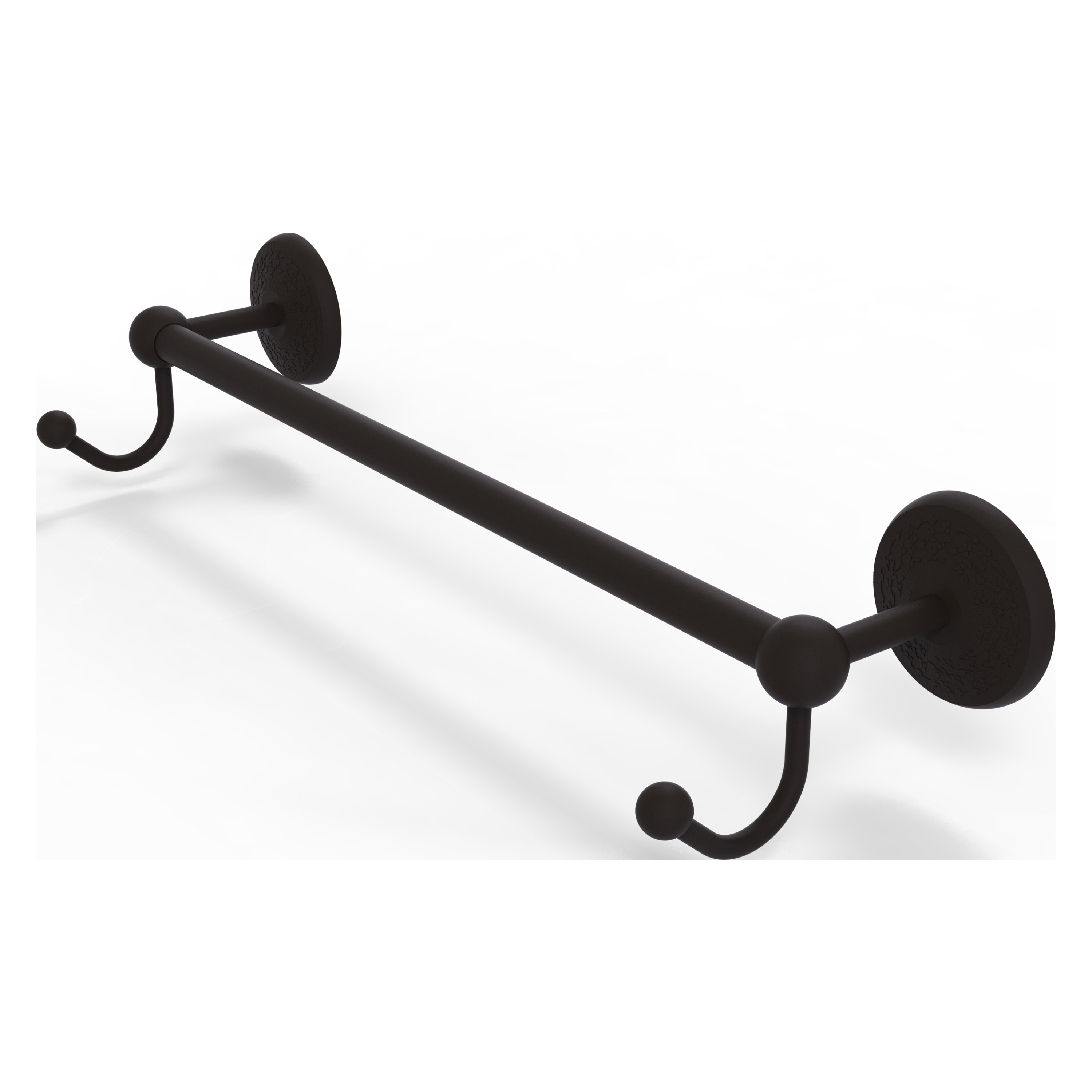 Allied Brass PMC-41-24-HK-ORB Prestige Monte Carlo 24-in Oil-rubbed bronze Wall mount Single Towel Bar