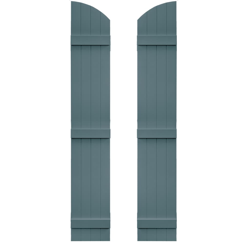 Vantage V5931485004 13.875-in W x 85-in H Wedgewood Blue Board and Batten Exterior Shutters