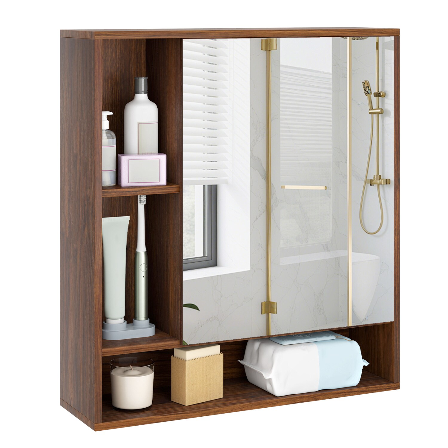 Forclover HYFE-7886BN Bathroom-Wall-Cabinets - View #12