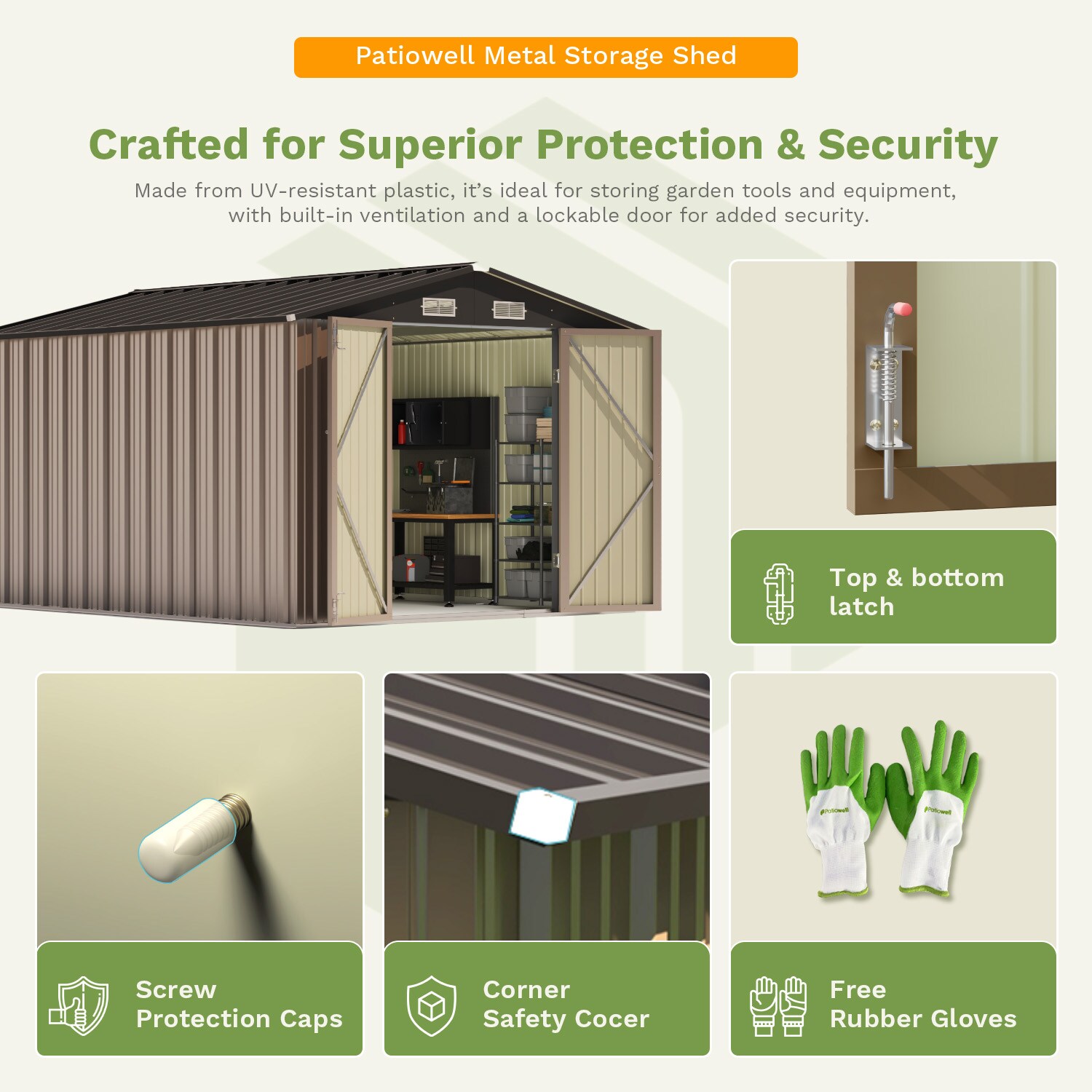 Patiowell WES-0289-8 Metal-Storage-Buildings-Sheds - View #5