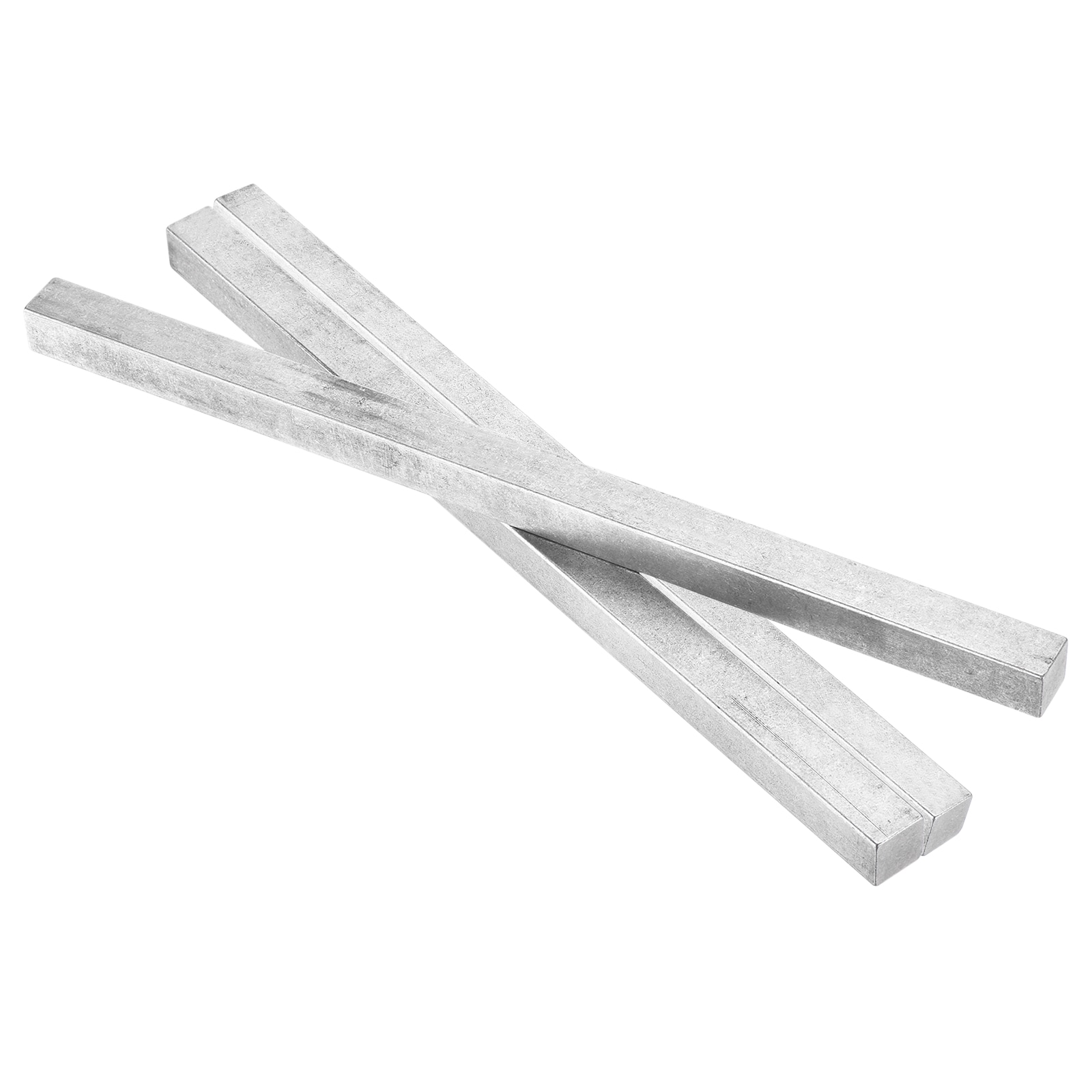 Unique Bargains 3pcs Square Steel Key Stocks 5/8inch x 5/8inch x 12inch Cold Draw 45 Steel Bars Precision Key Stocks for Gearbox Coupling Silver Tone