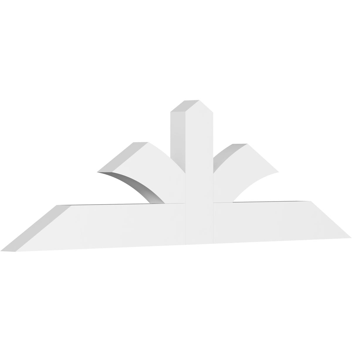 Ekena Millwork GBP048X14X0204RIC00 Richland White PVC Gable bracket