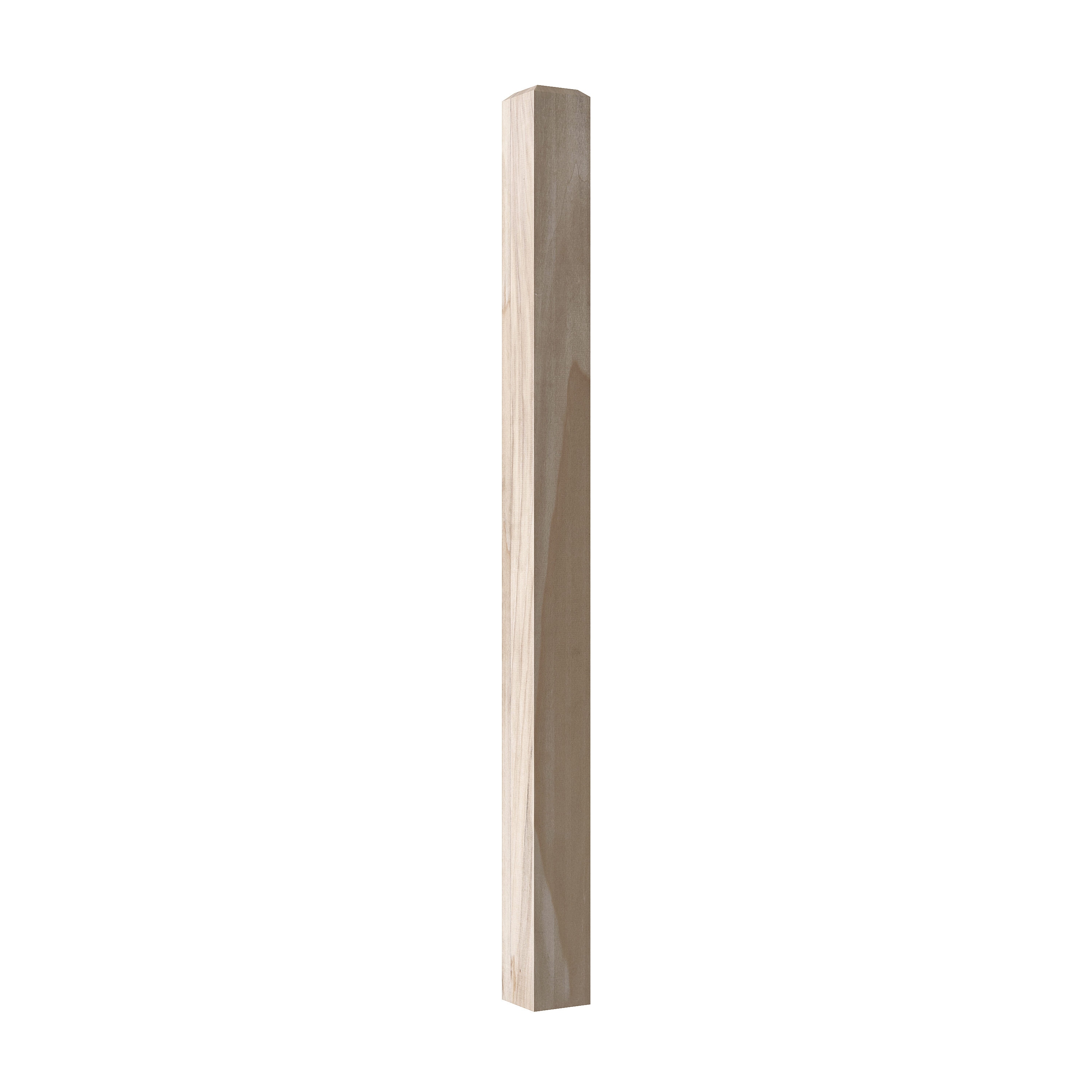 Crown Heritage 4424003 Craftsman 4-in x 56-in Unfinished Poplar Intermediate Stair Newel Post