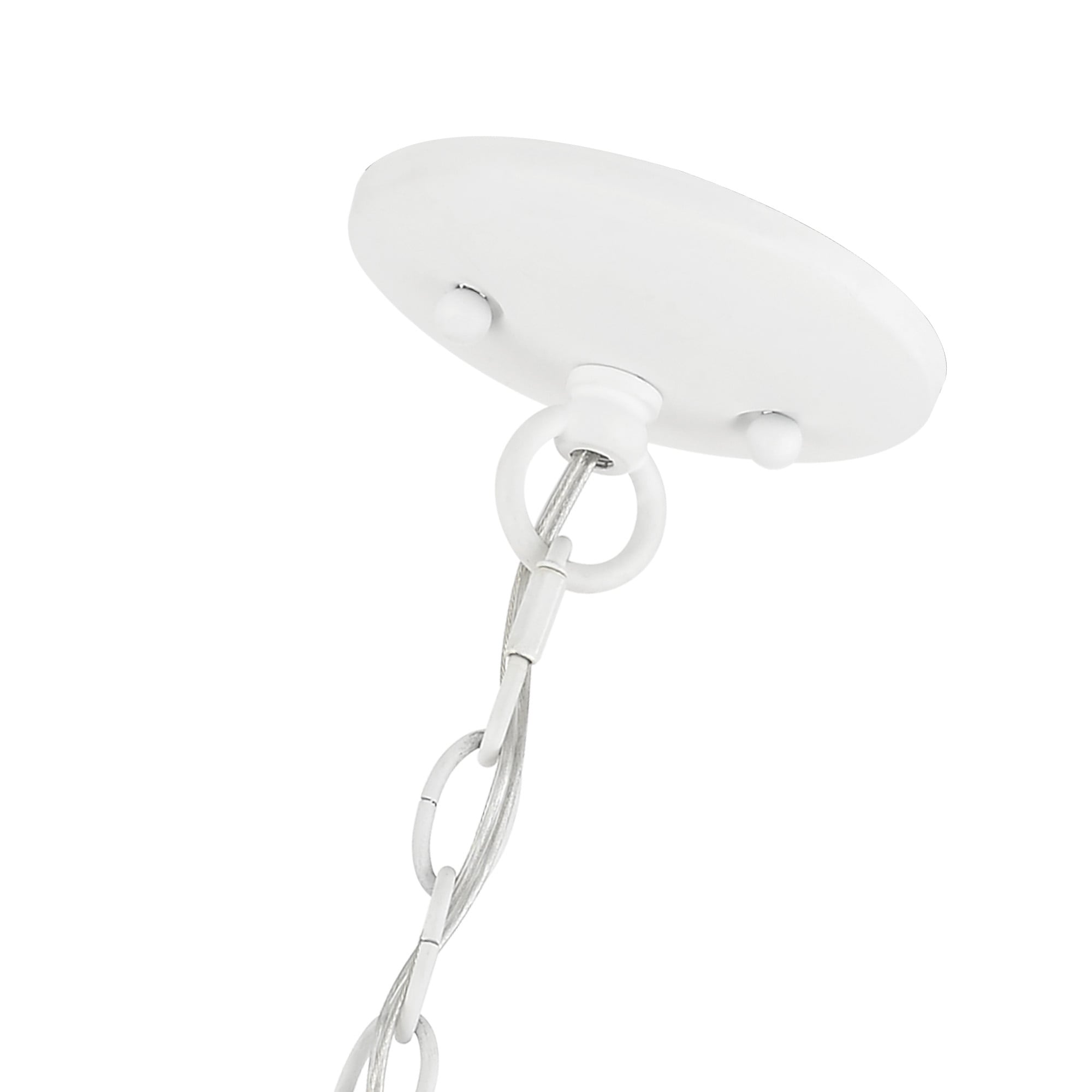 Edinburgh 23" White Glass Drum Pendant Light