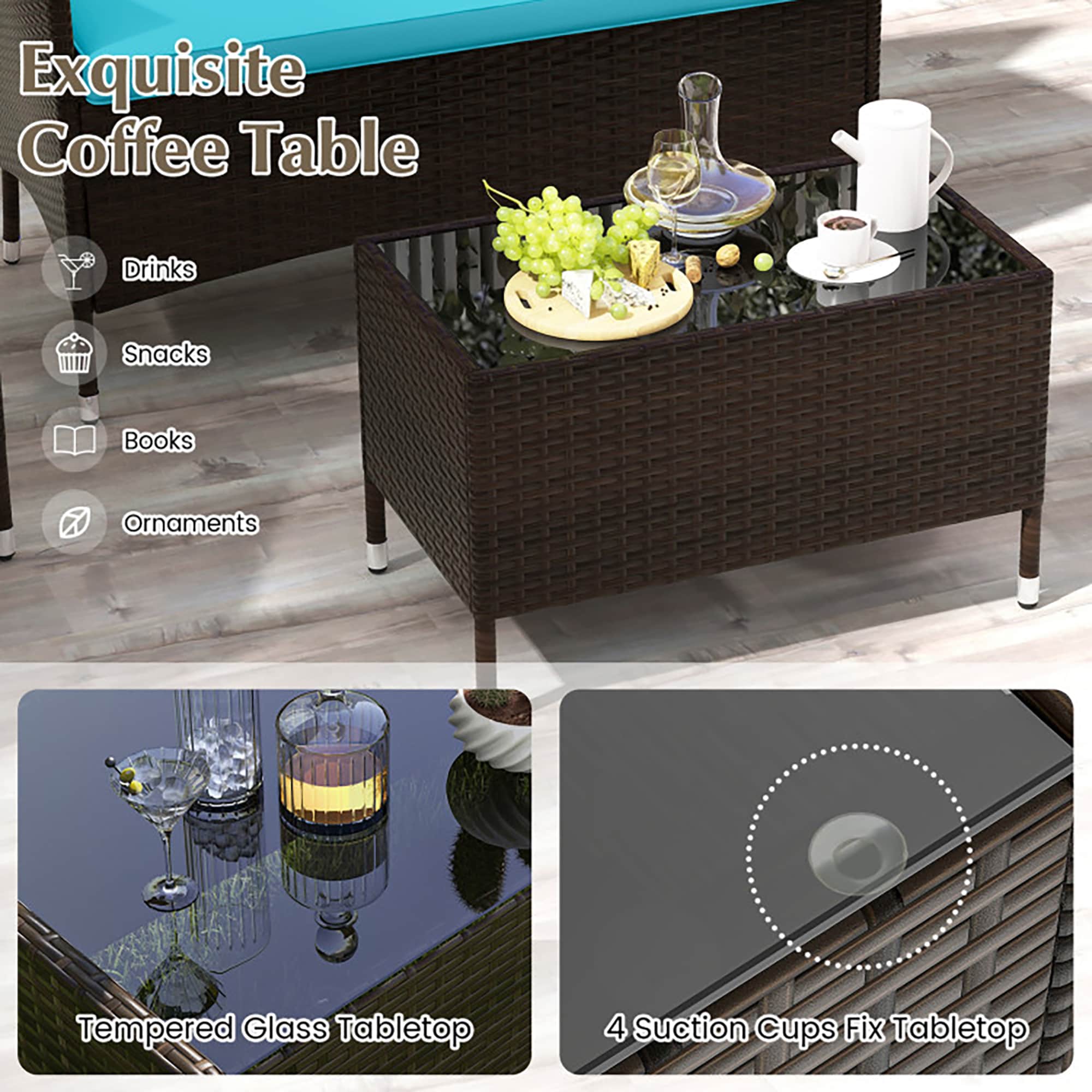 CASAINC WF-HW63214TU-LA Patio-Conversation-Sets - View #6