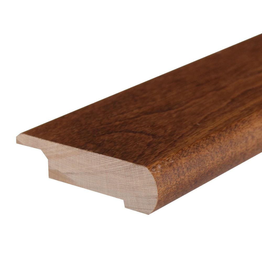 Flexco 779029 Solid Wood Stair Nose 2.75-in x 78-in x 0.375-in Antique Prefinished Wood Amendoim Flush Stair Nosing