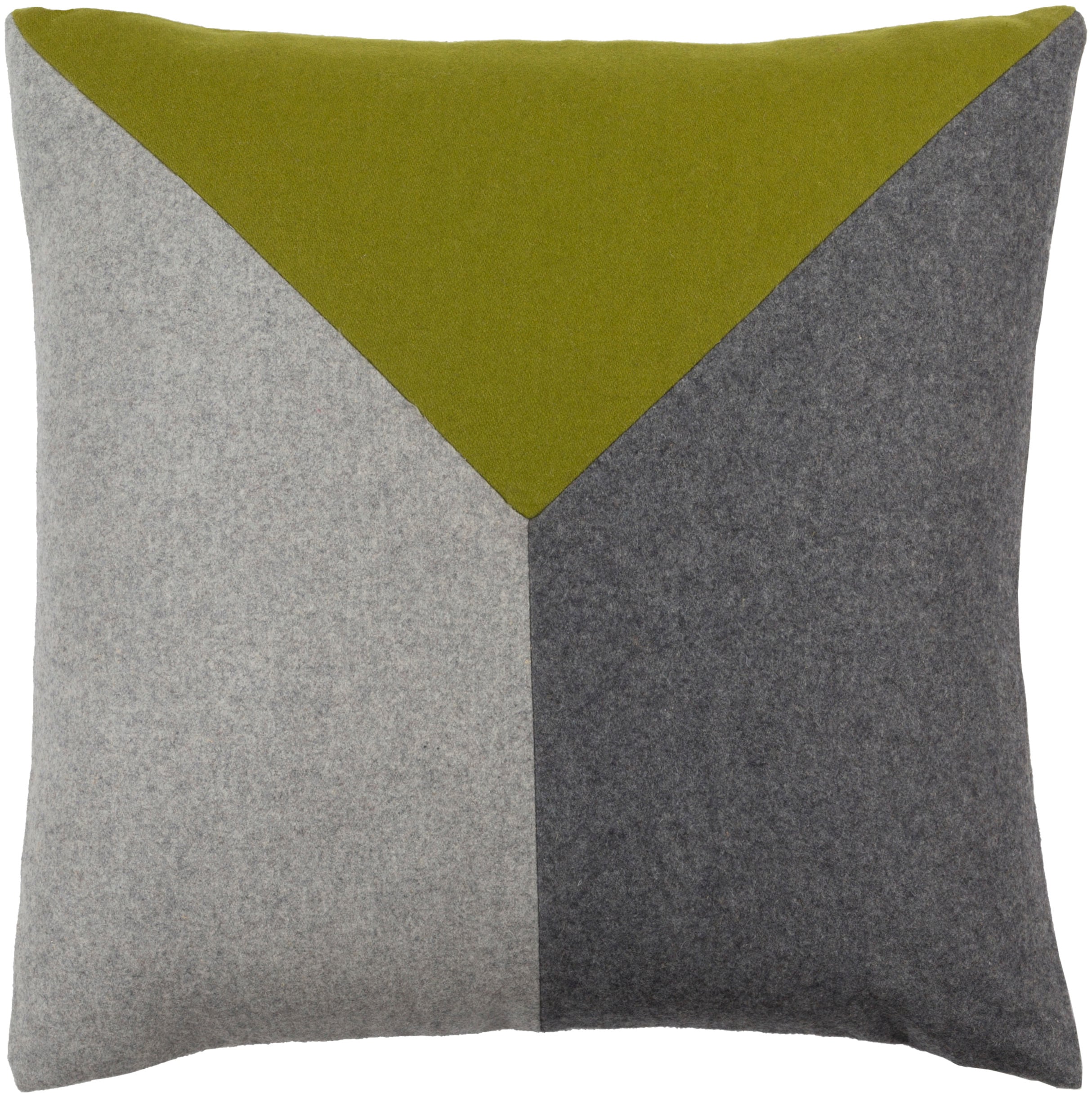 Surya JH001-2020P Jonah 20-in x 20-in Olive Indoor Decorative Pillow
