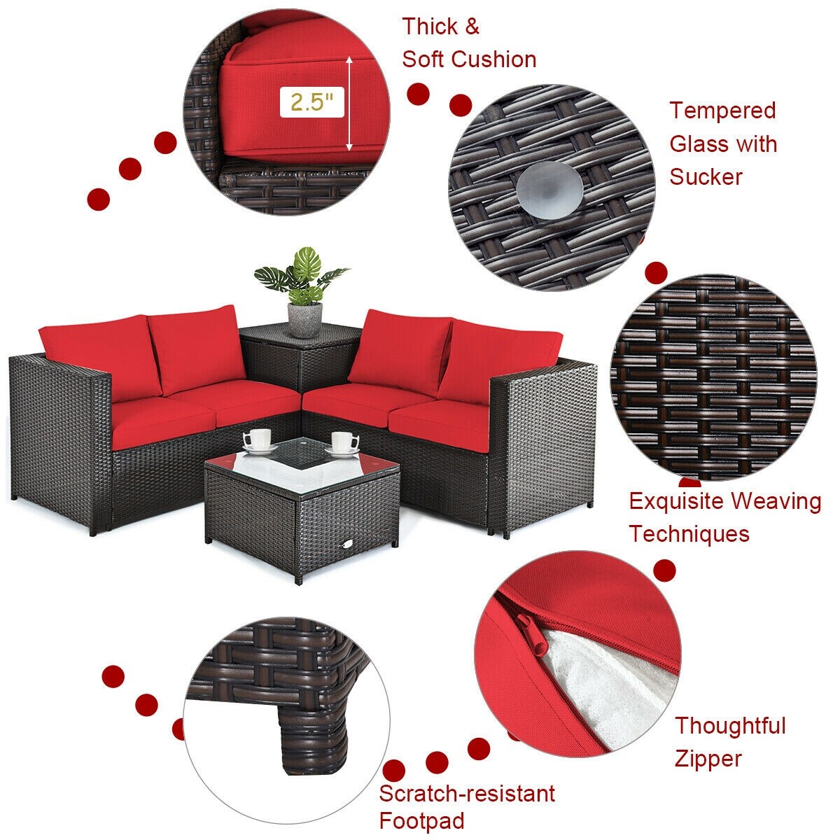 Poinic CWZ66714ARE-X Patio-Conversation-Sets - View #4