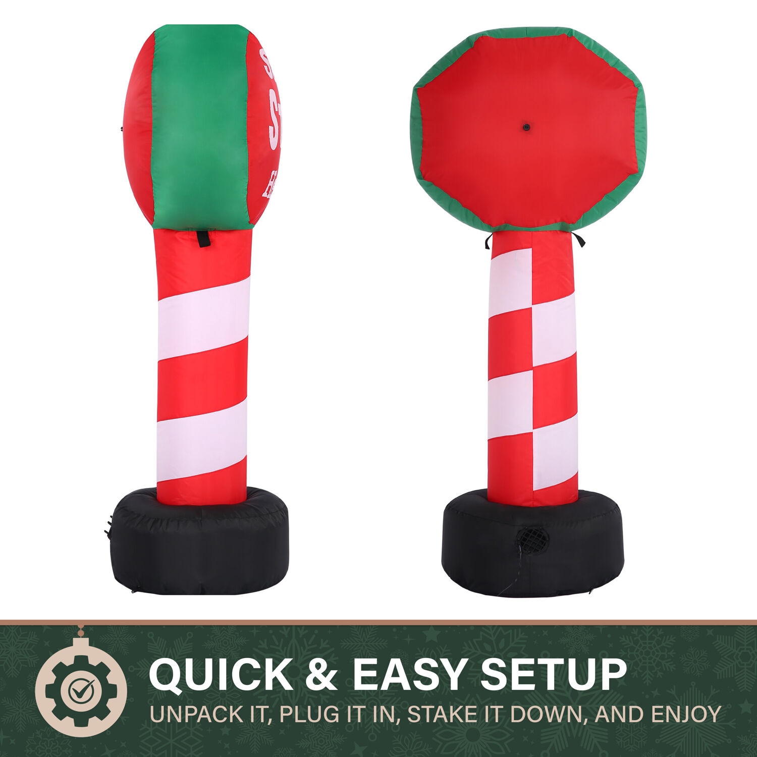 Fraser Hill Farm FHFXMASSGN031-L Christmas-Inflatables - View #2