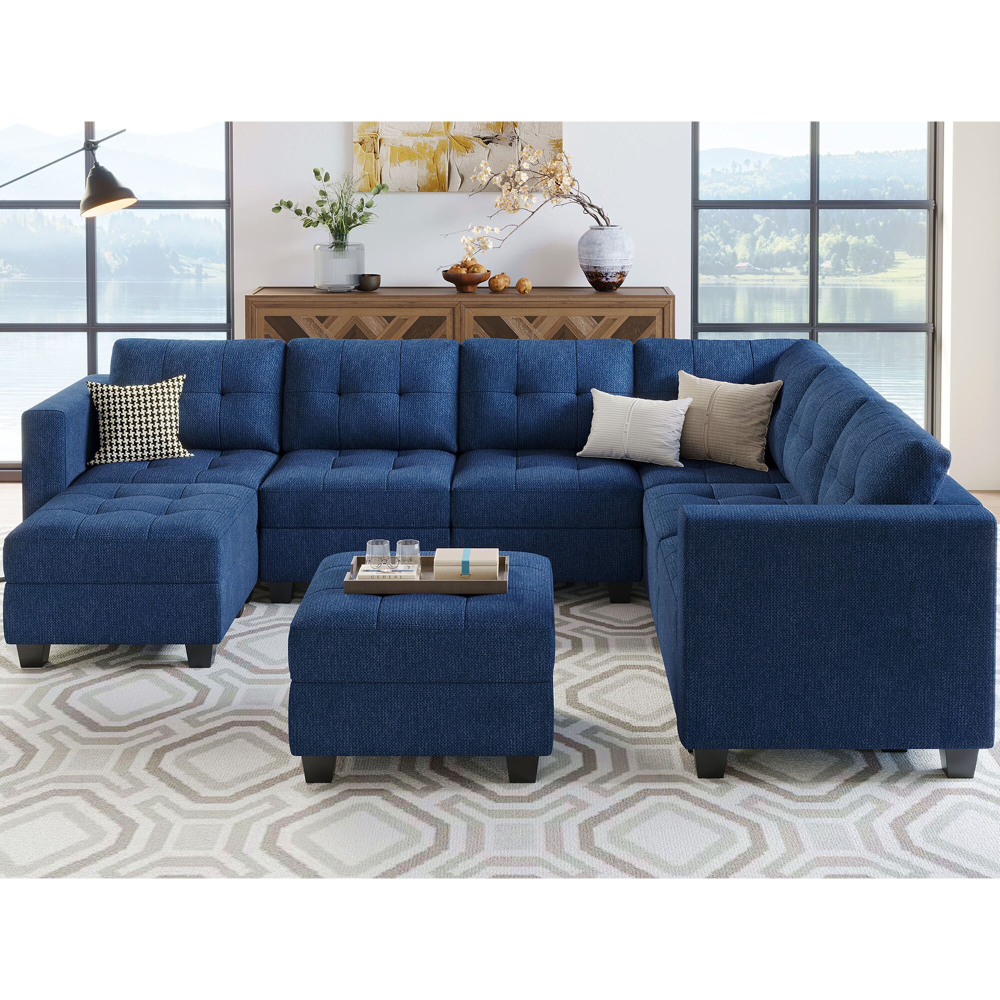 Belffin BF197-A7BC-BLUE futons - View #3