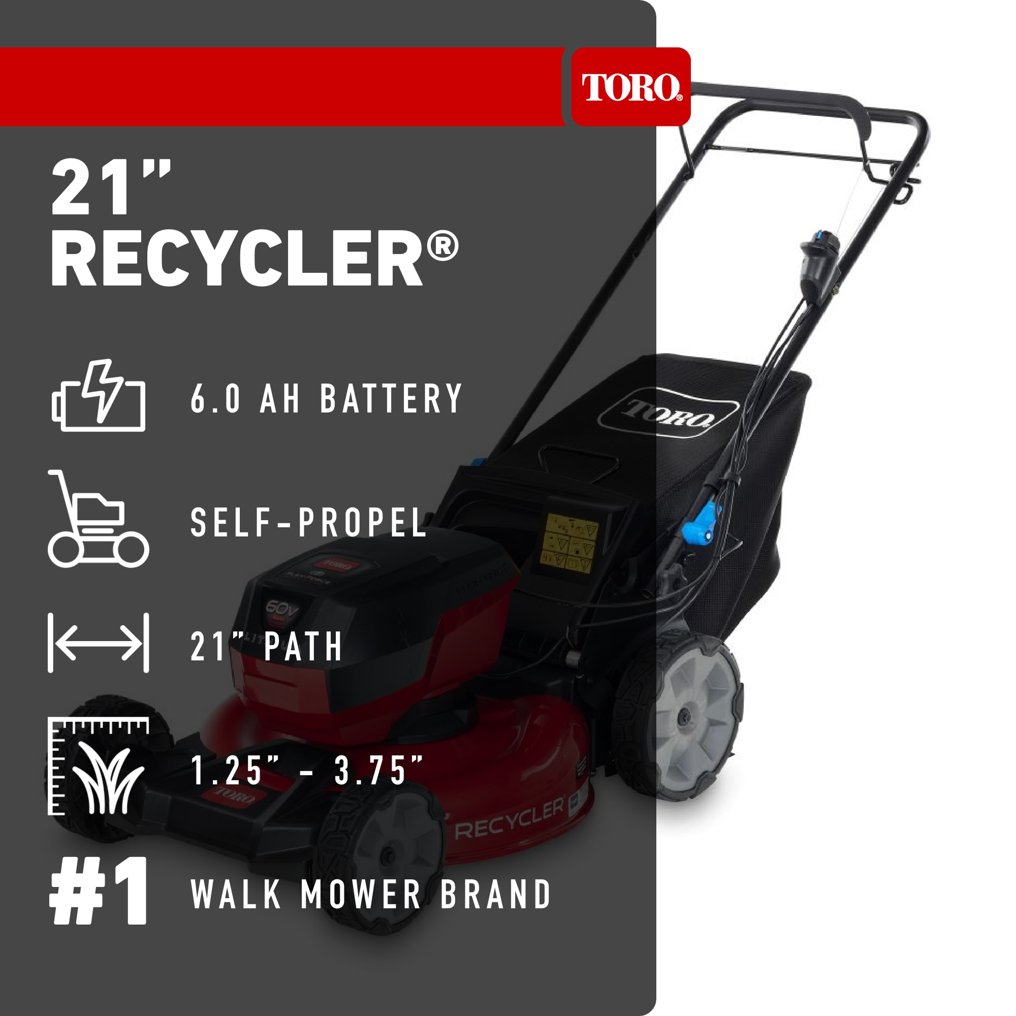 Toro 21327 Cordless-Elec-Push-Mowers - View #2