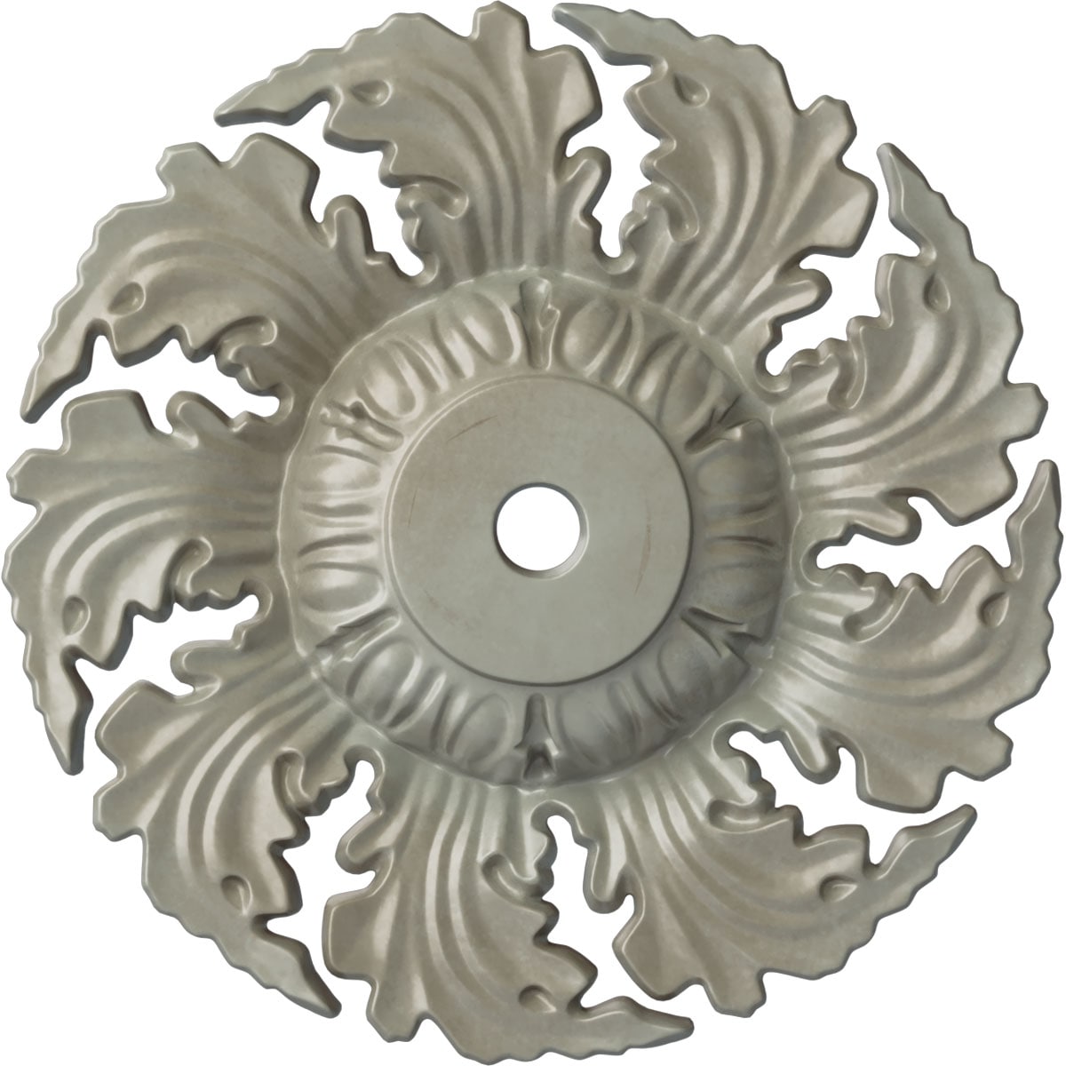 Ekena Millwork CM14NEFLS Needham 14.625-in W x 14.625-in L Painted Flash Gold Polyurethane Whole Ceiling Medallion