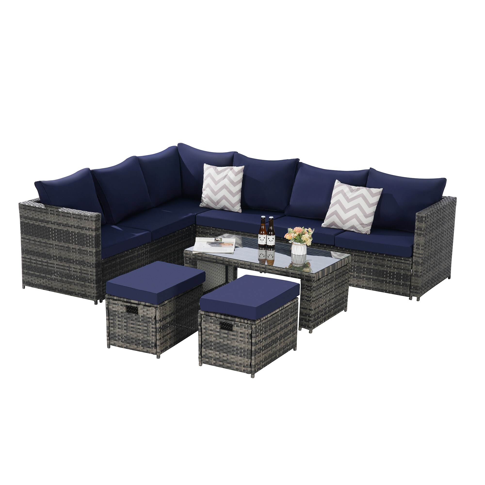 SINOFURN SYB670021BL Patio-Sofas-Daybeds - View #8