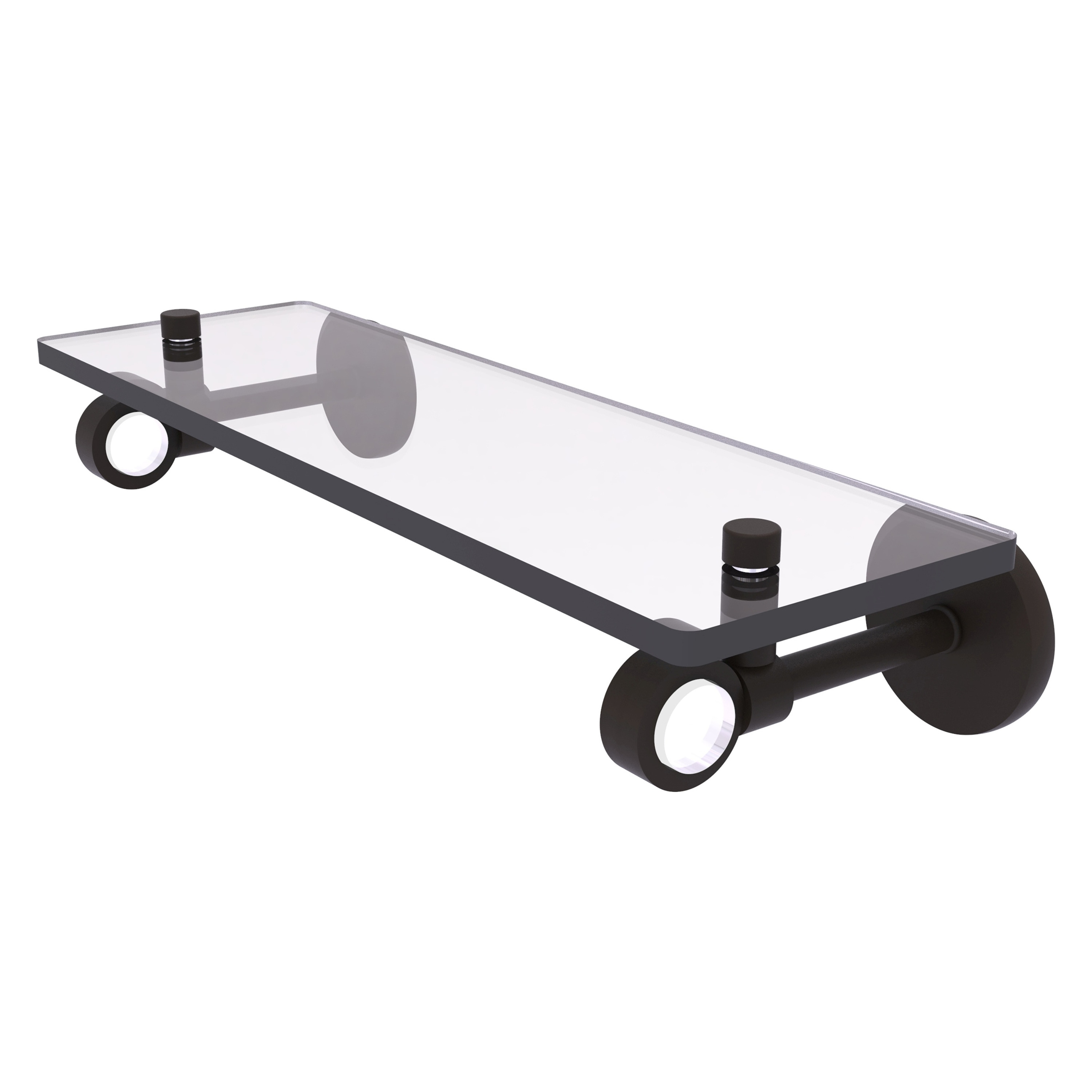 Allied Brass CV-1-16-ORB Clearview Oil-rubbed Bronze Wall mount Bathroom Shelf ( 16-in x 3.3-in x 5-in )
